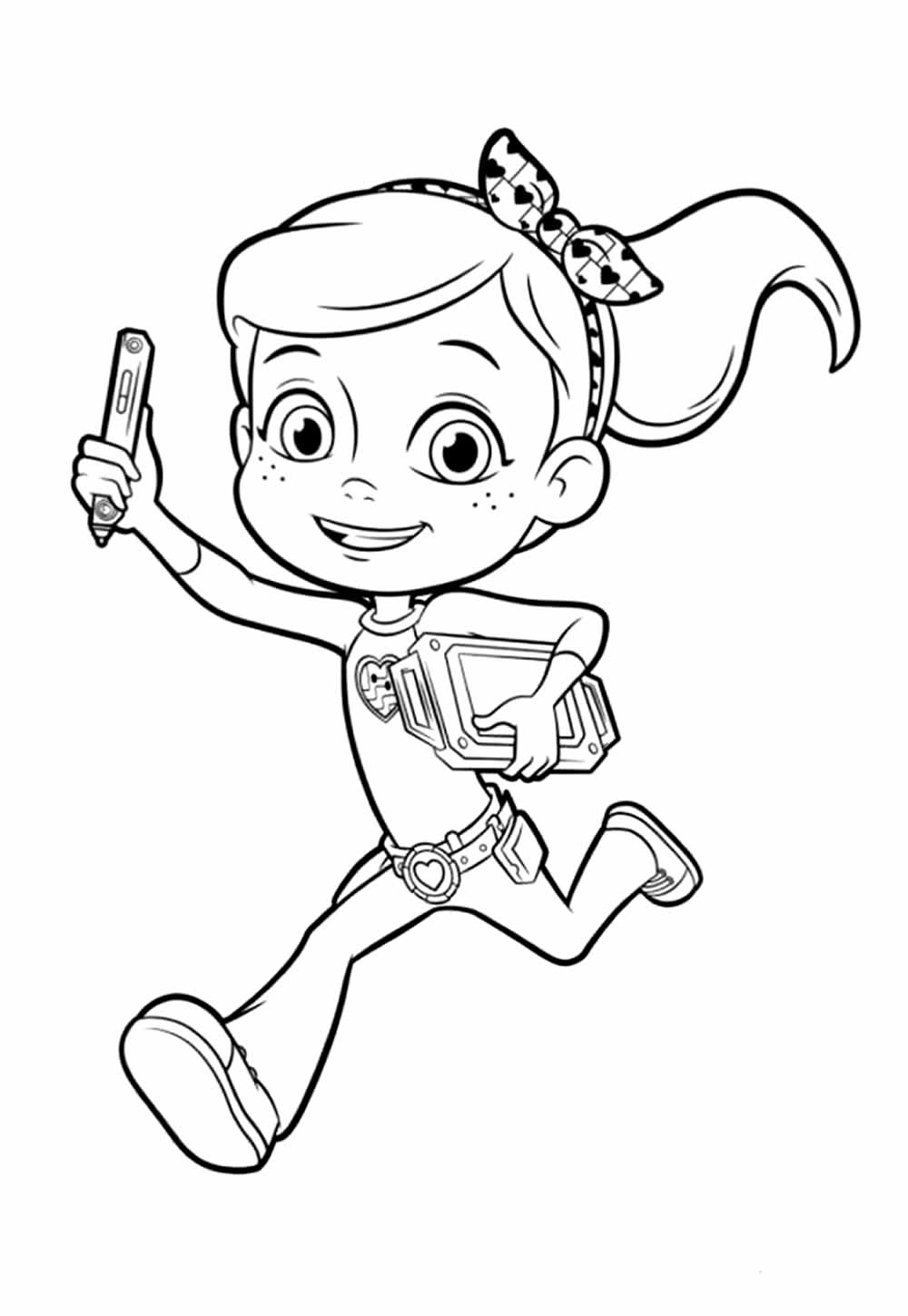 Desenho de Rusty Rivets para pintar