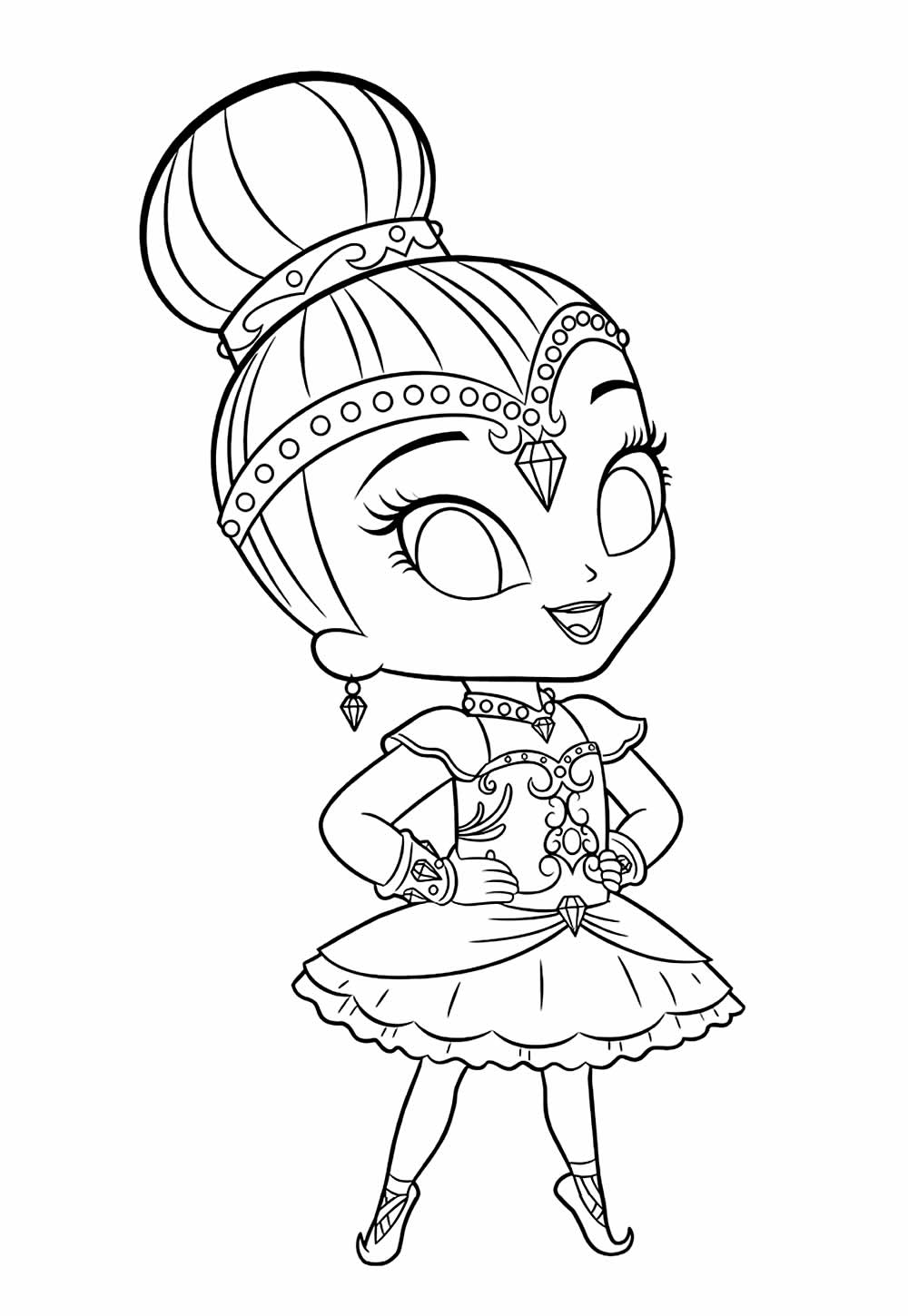 Desenho de Shimme e Shine