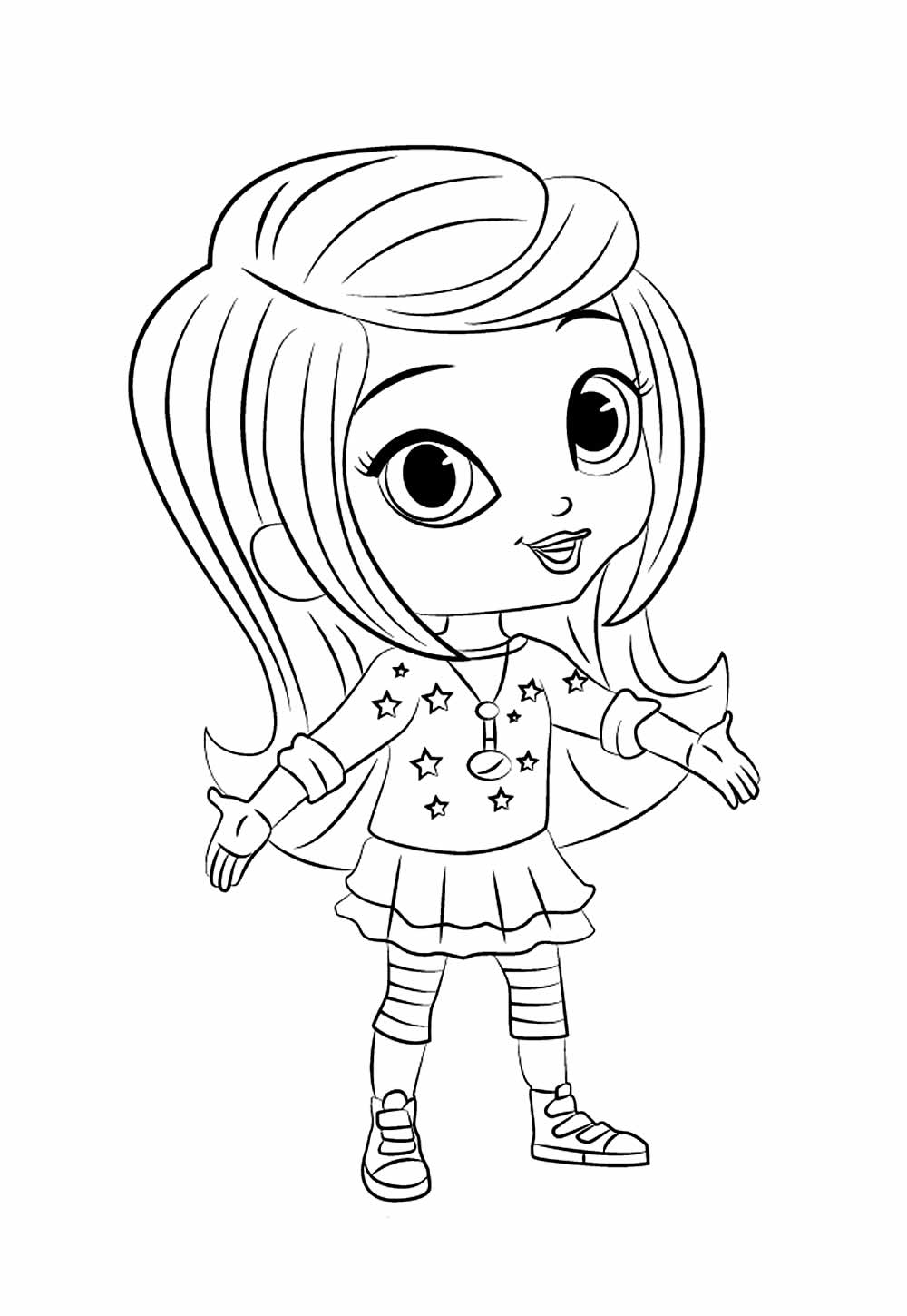 Shimme e Shine para colorir