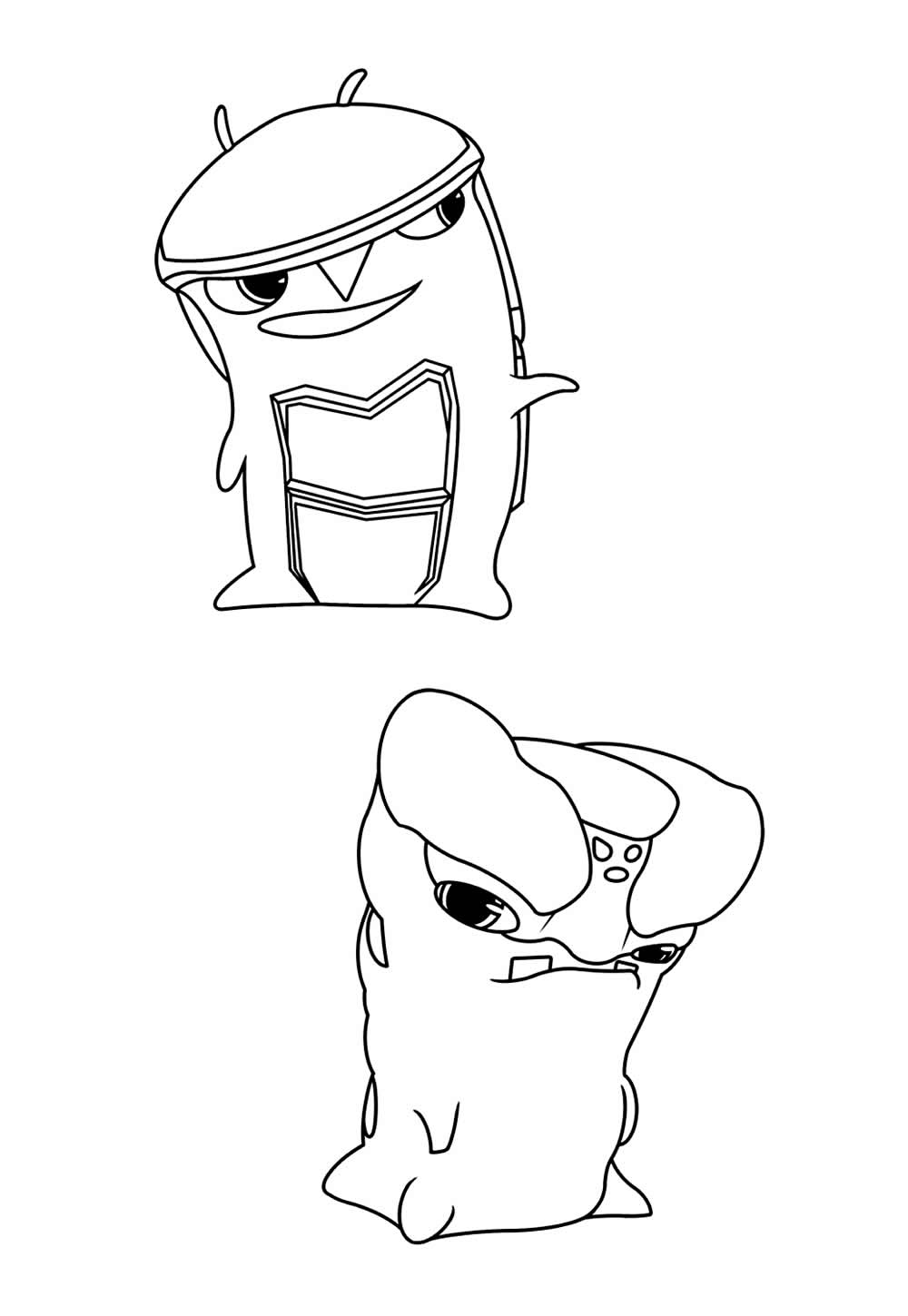 Desenho de Slugterra para pintar