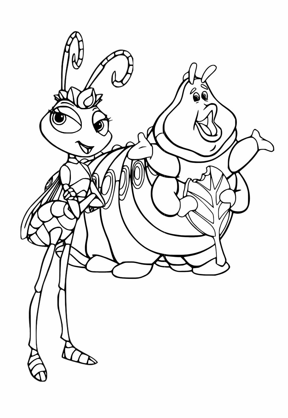 Desenho de Vida de Inseto para pintar