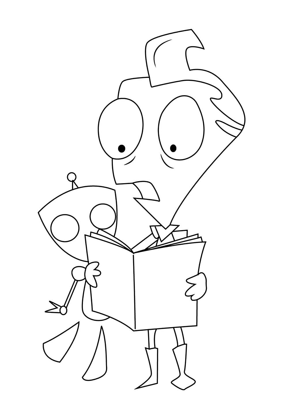 Desenho do Invasor Zim para imprimir