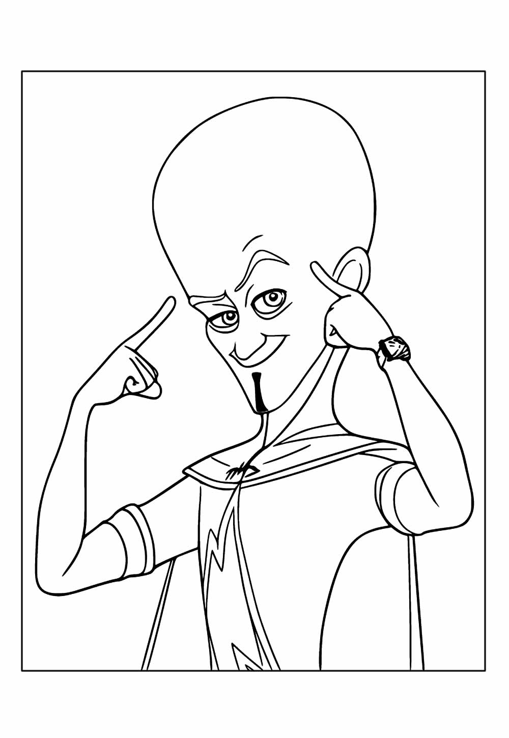 Desenho do Megamente para colorir