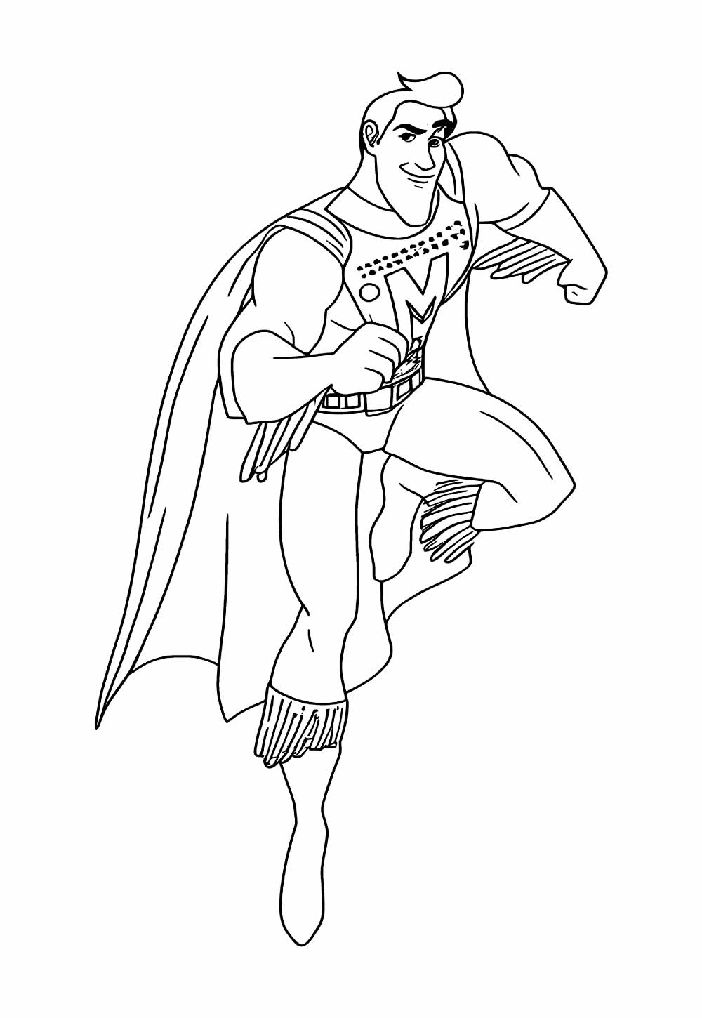 Desenho do Megamente para pintar