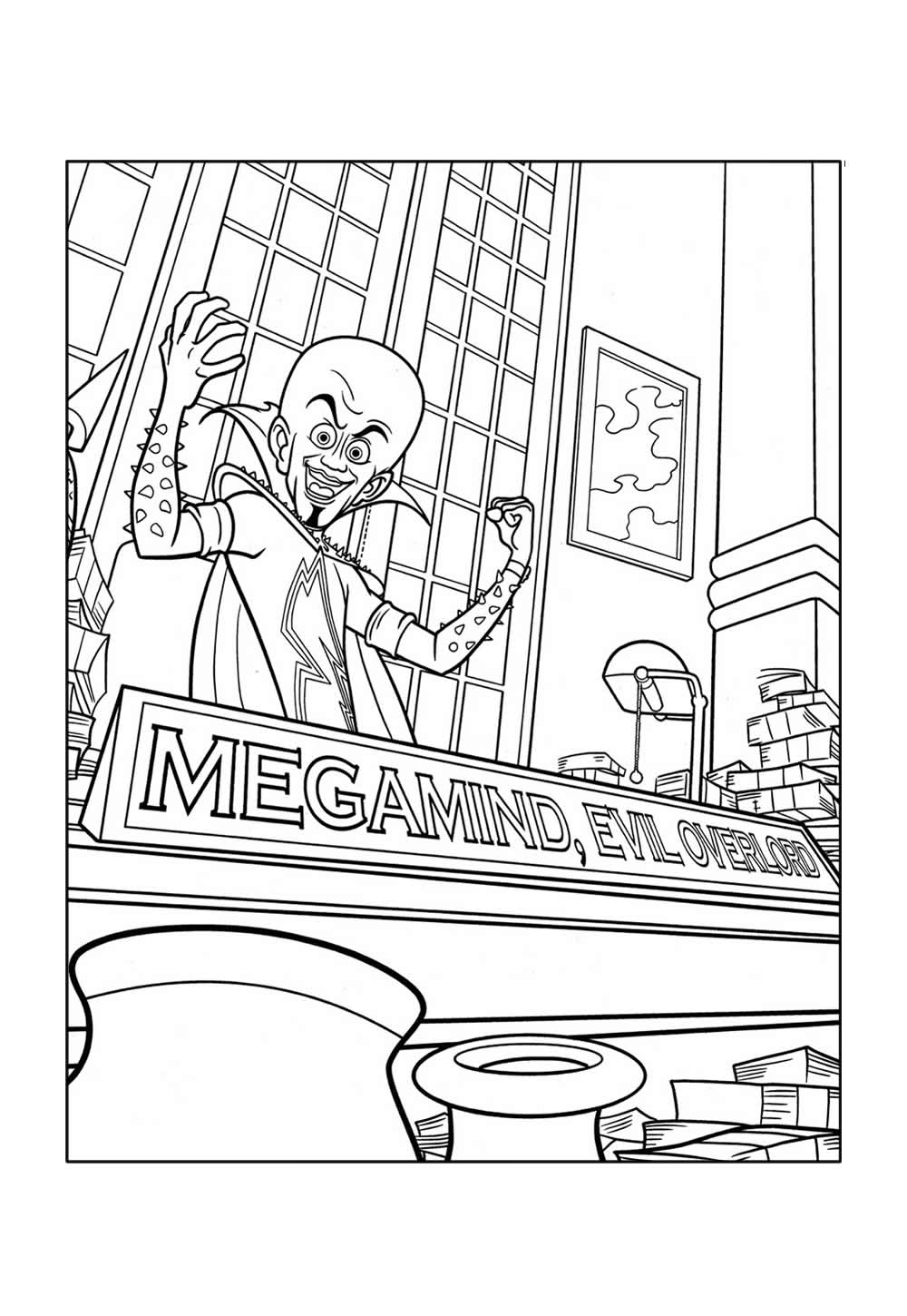 Desenho do Megamente para colorir