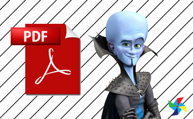 Desenhos do Megamente em PDF