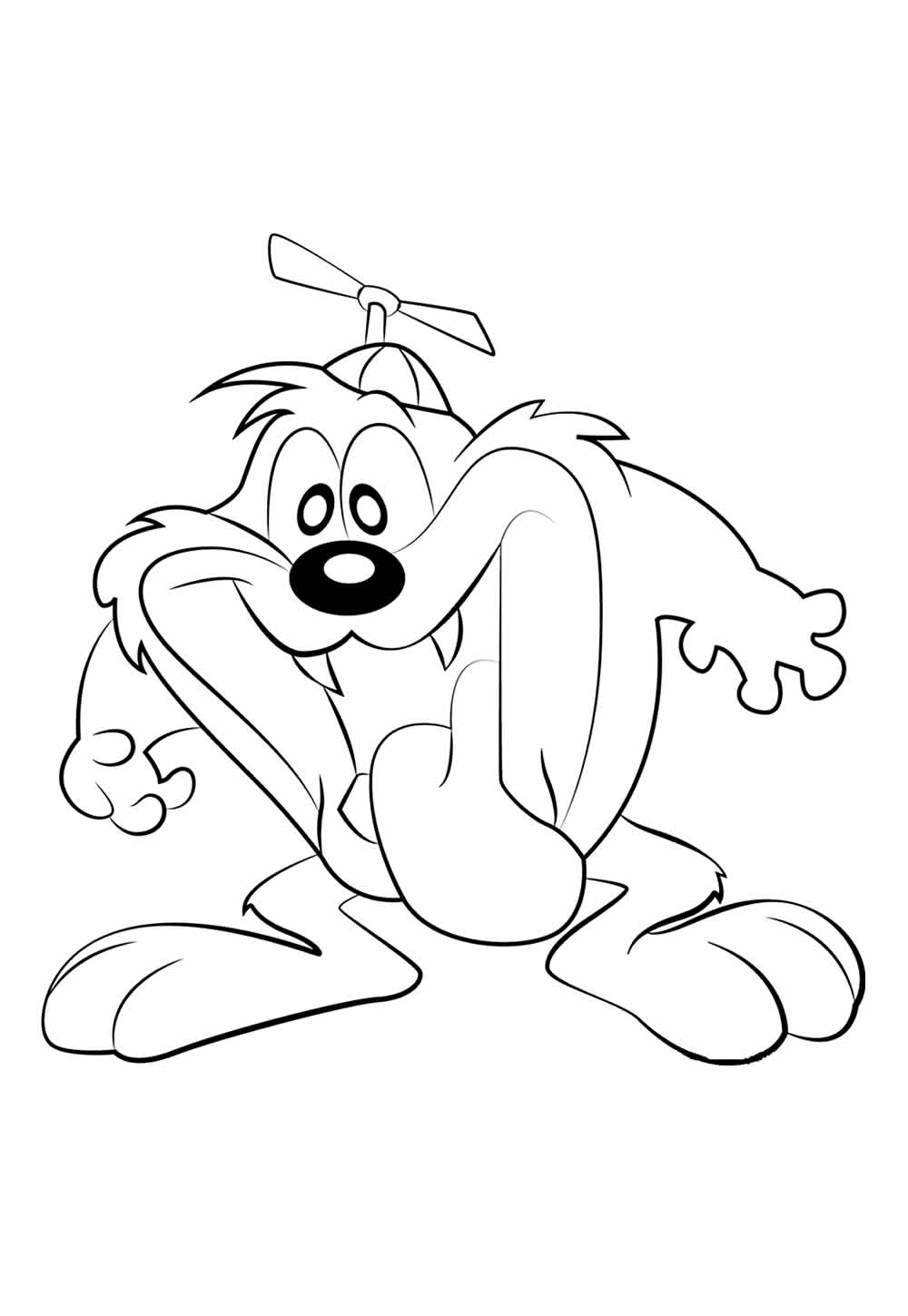 Desenho de Animaniacs para pintar - Taz-Mania