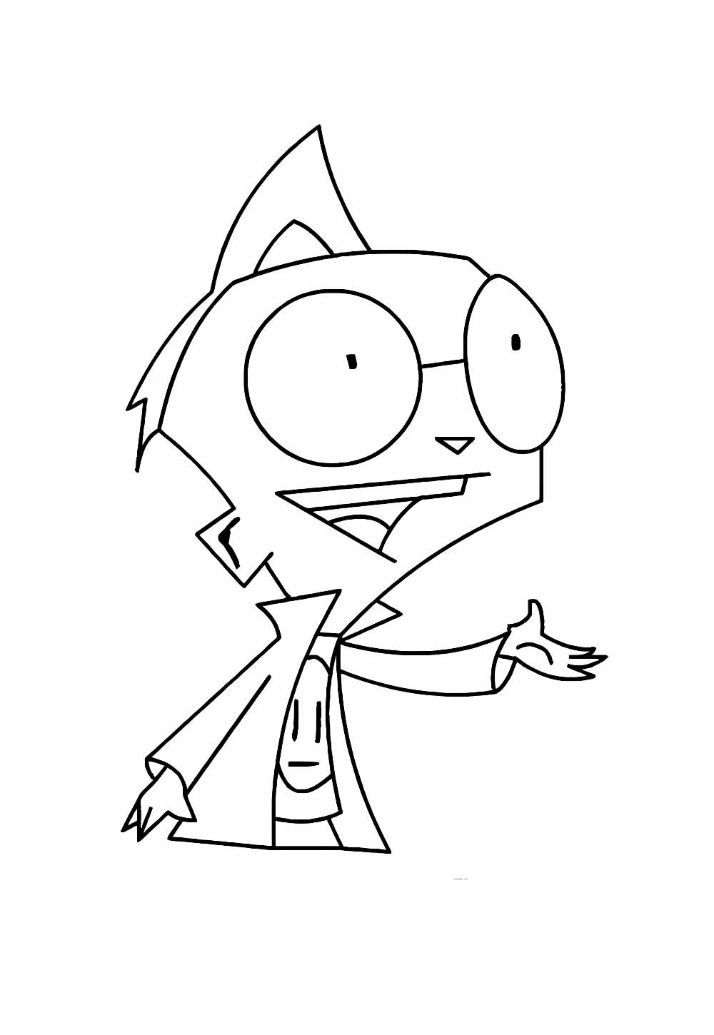 Desenho Invasor Zim Colorir