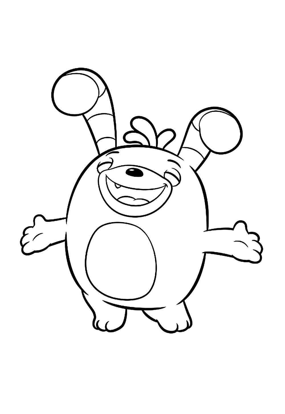 Desenho de Abby Hatcher para pintar