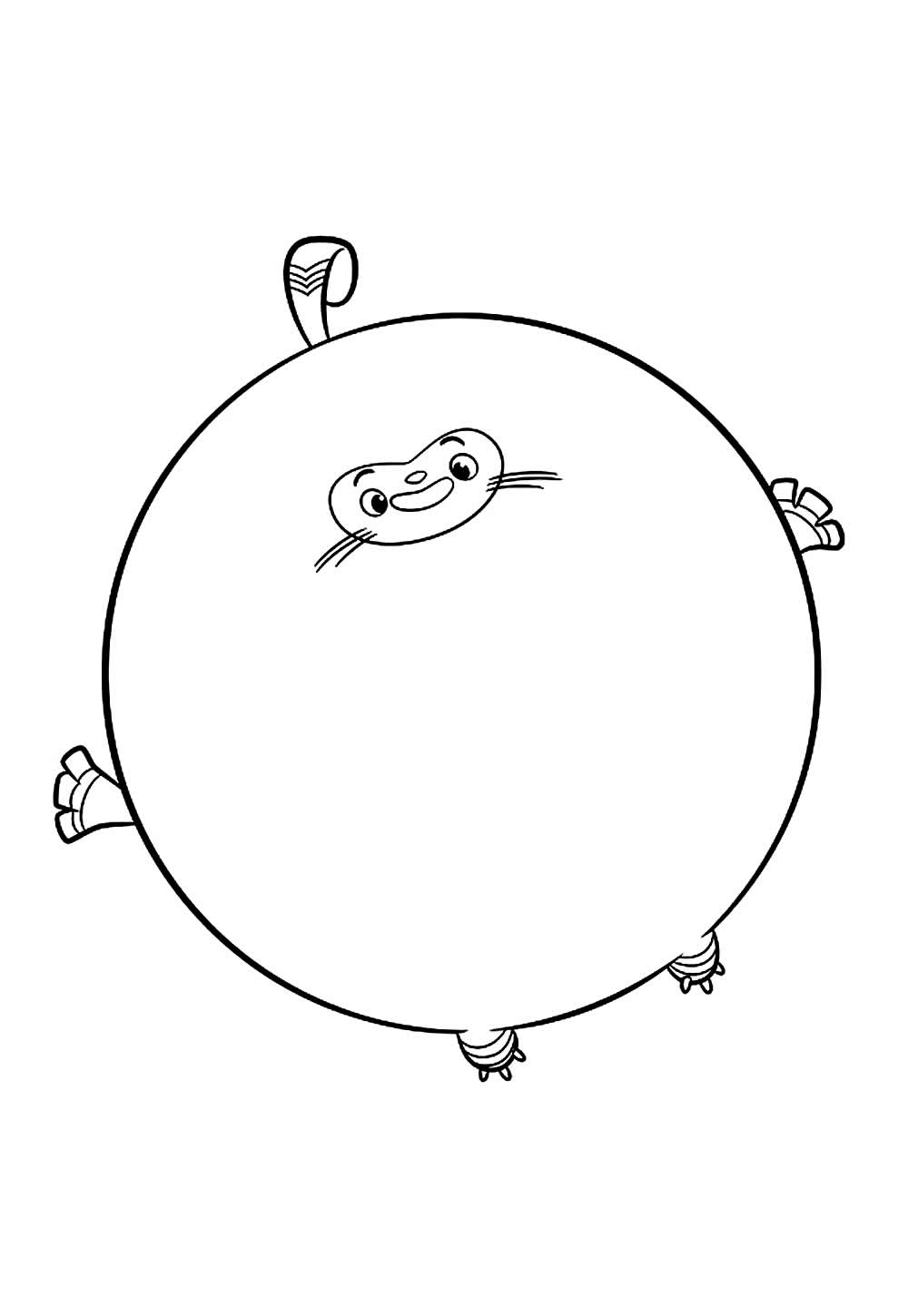 Desenho de Abby Hatcher para pintar