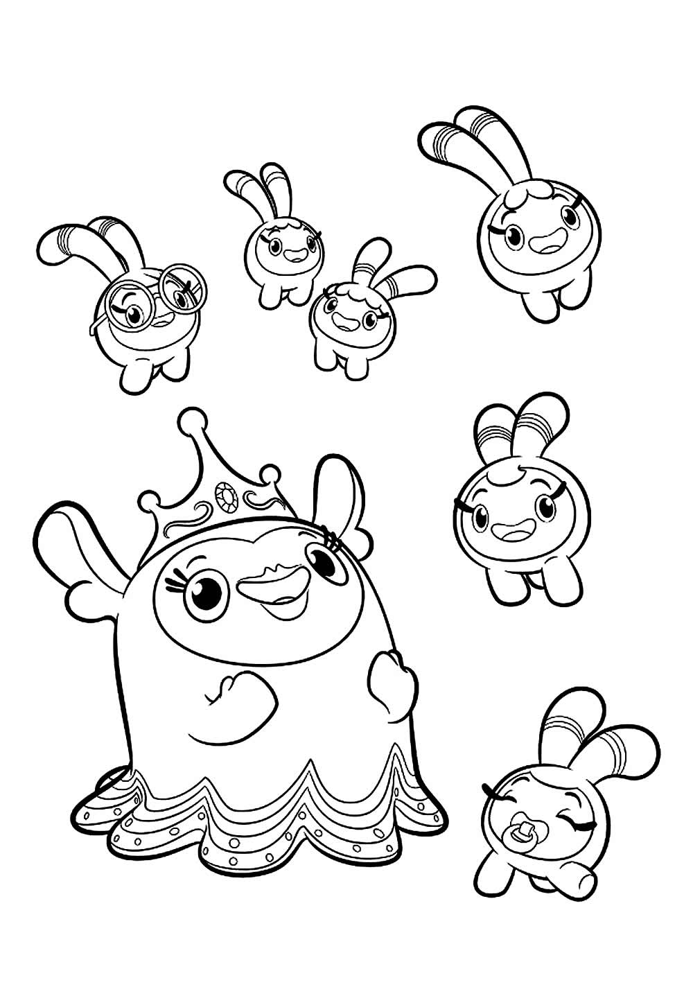 Desenho de Abby Hatcher para pintar