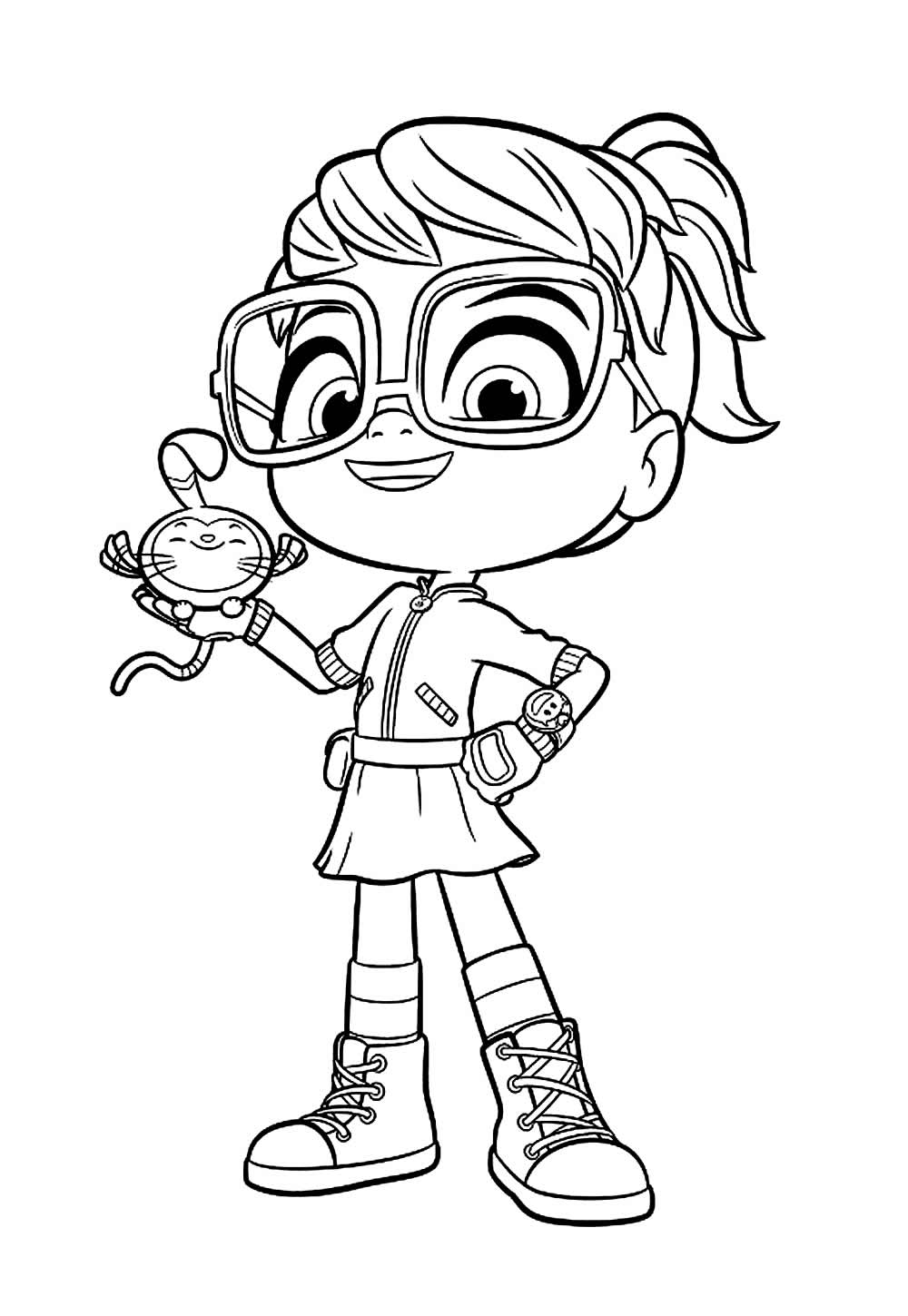 Desenho de Abby Hatcher para colorir