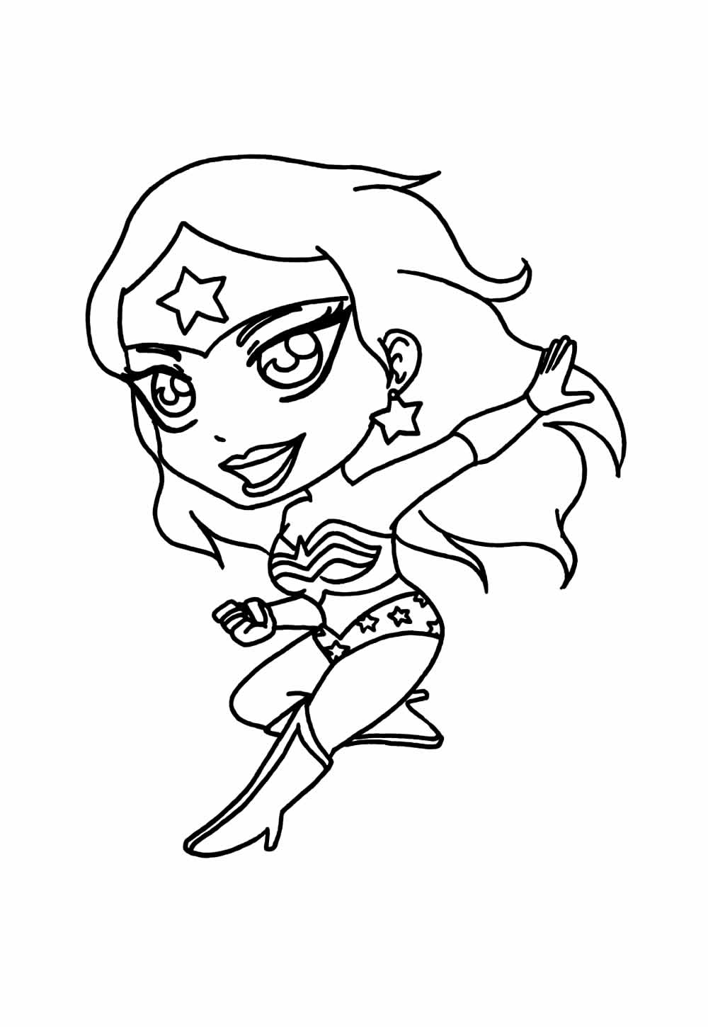 Desenho da Mulher-Maravilha Baby