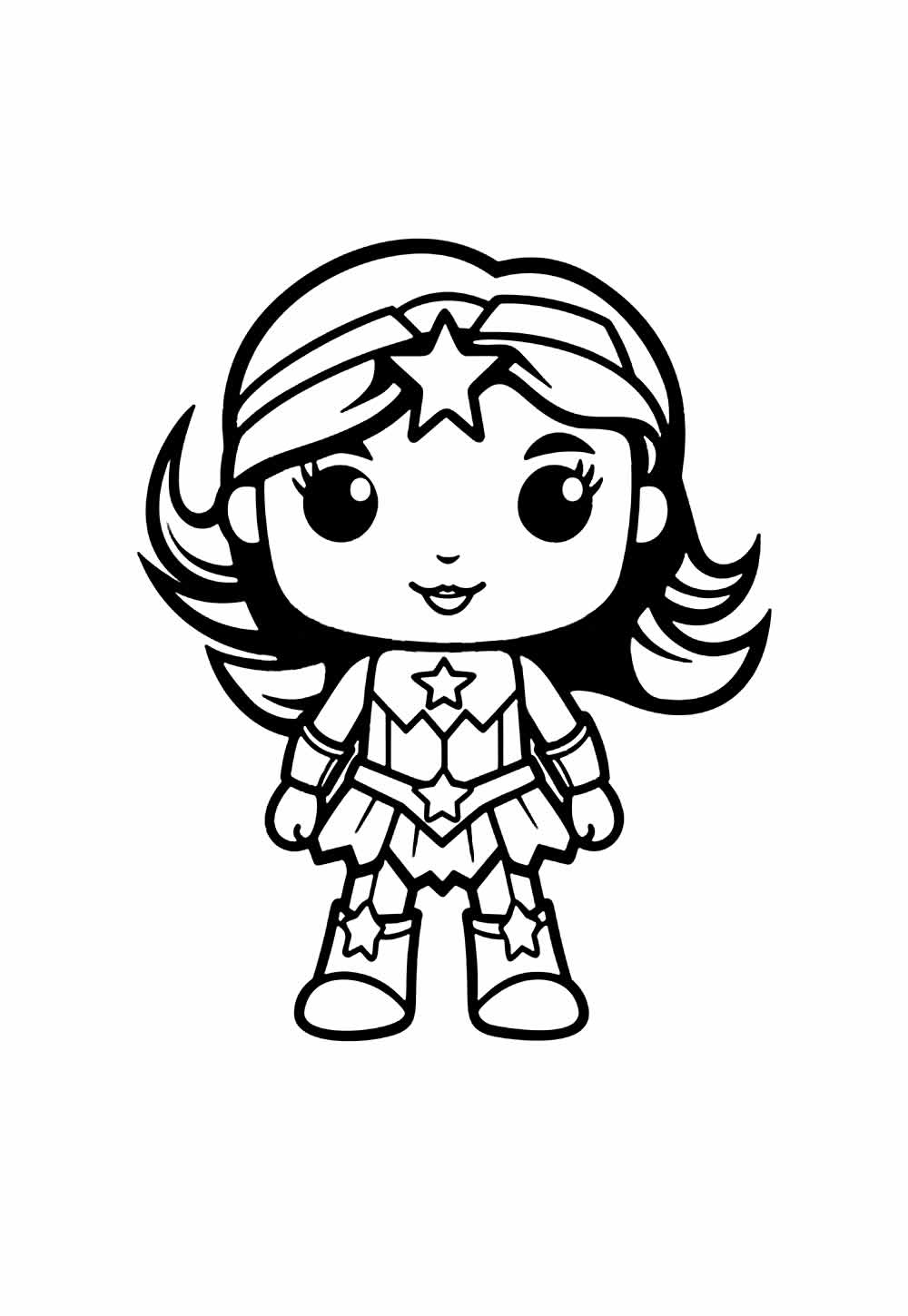 Mulher-Maravilha Baby para colorir