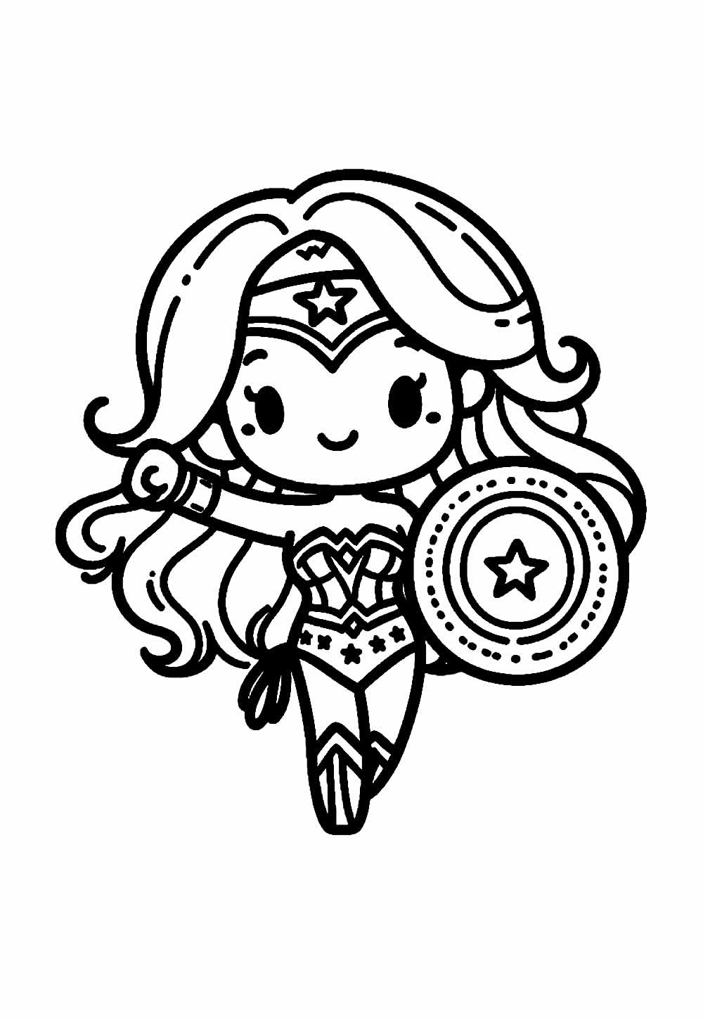 Desenho da Mulher-Maravilha