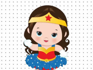 Desenhos da Mulher-Maravilha Baby para colorir