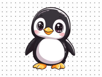 Desenho de Animais Kawaii para colorir