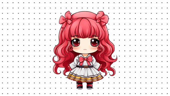 Desenhos de Anime Kawaii para colorir