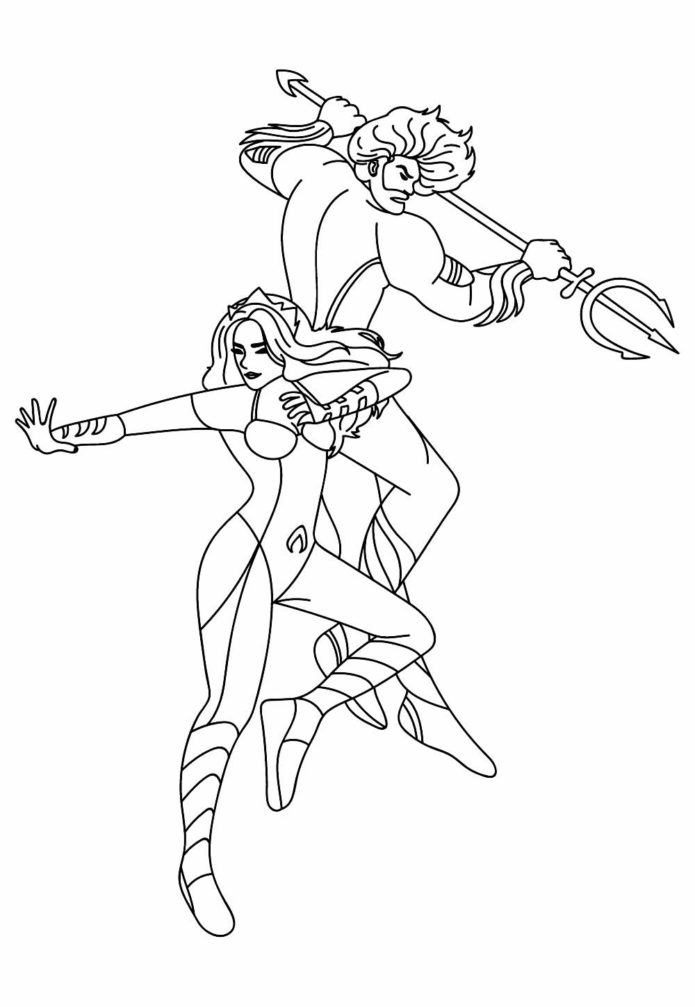 Aquaman para colorir