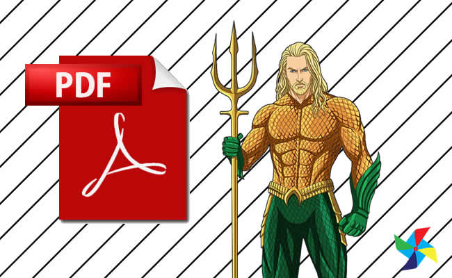 Desenhos do Aquaman em PDF