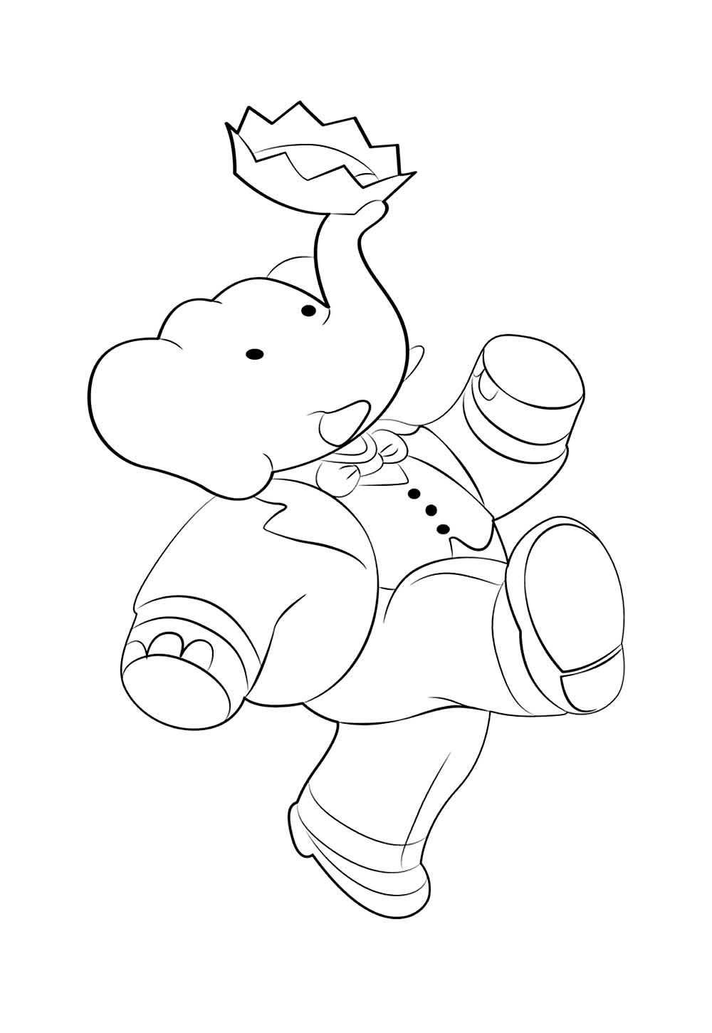 Desenho de Babar para Colorir