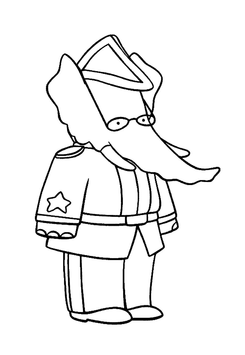 Desenho Babar Colorir