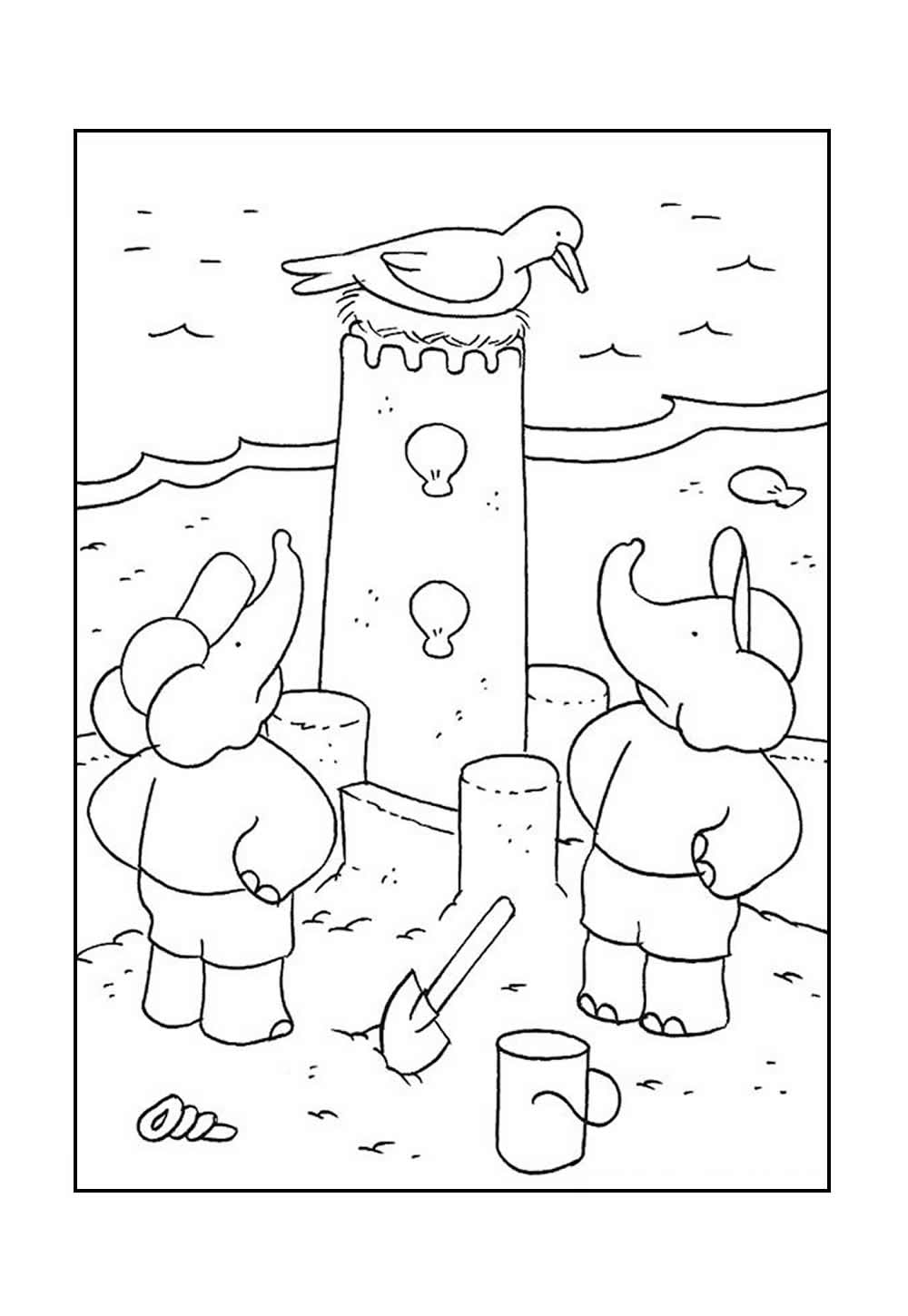 Desenho Babar Colorir