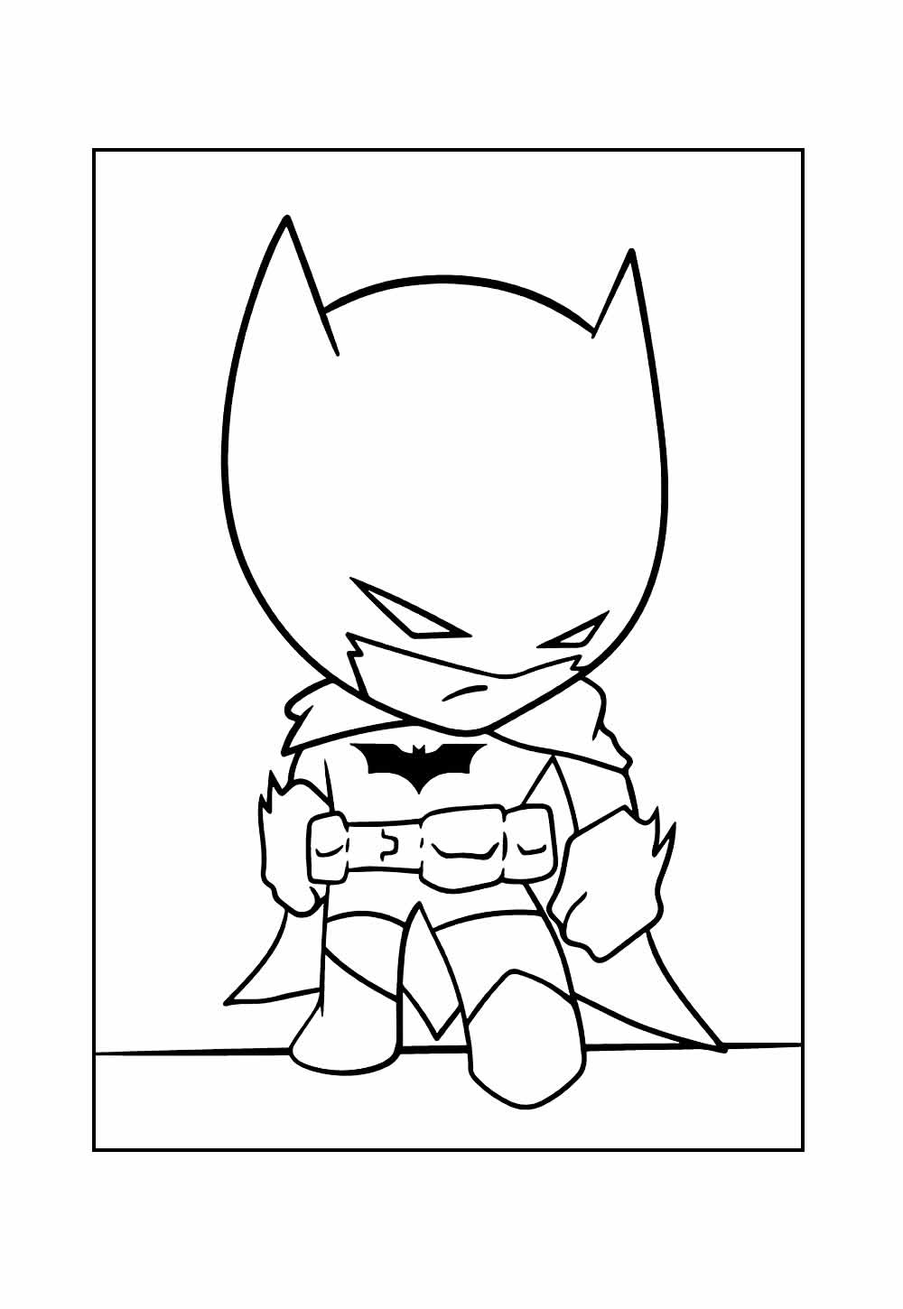 Desenho de Batman Baby para colorir
