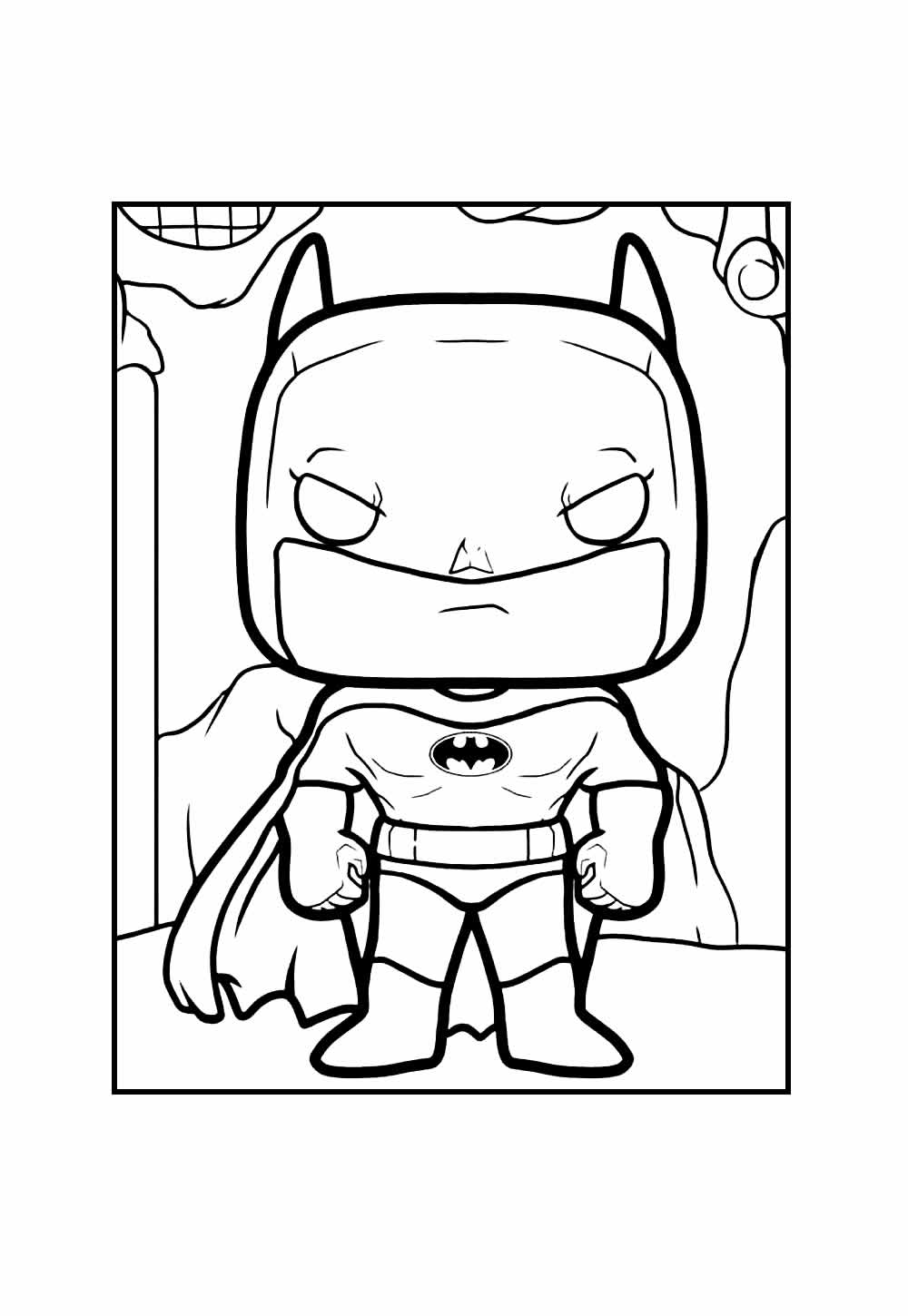 Desenho de Batman Baby para imprimir