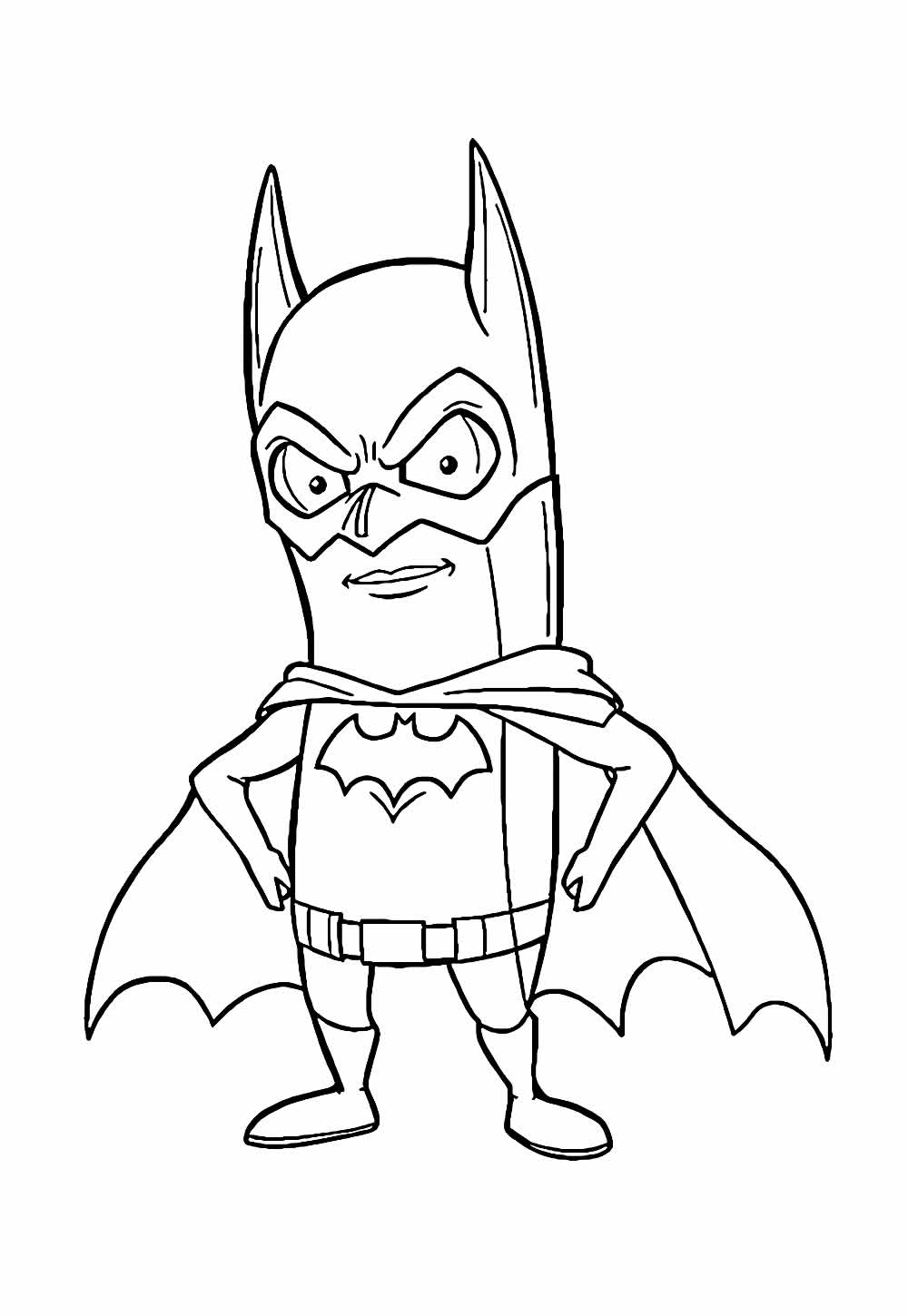 Desenho de Batman para colorir