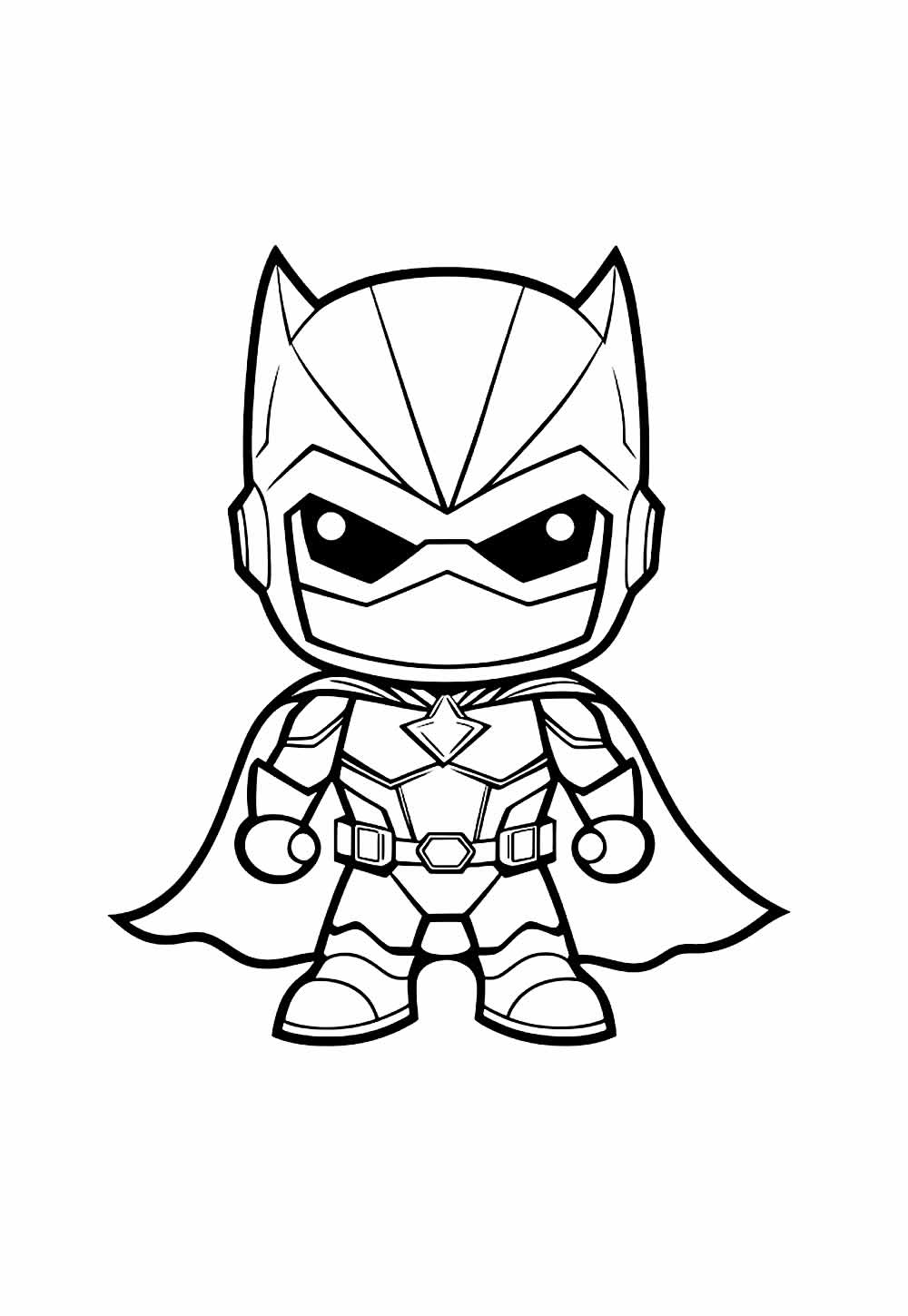 Desenho de Batman Baby para colorir