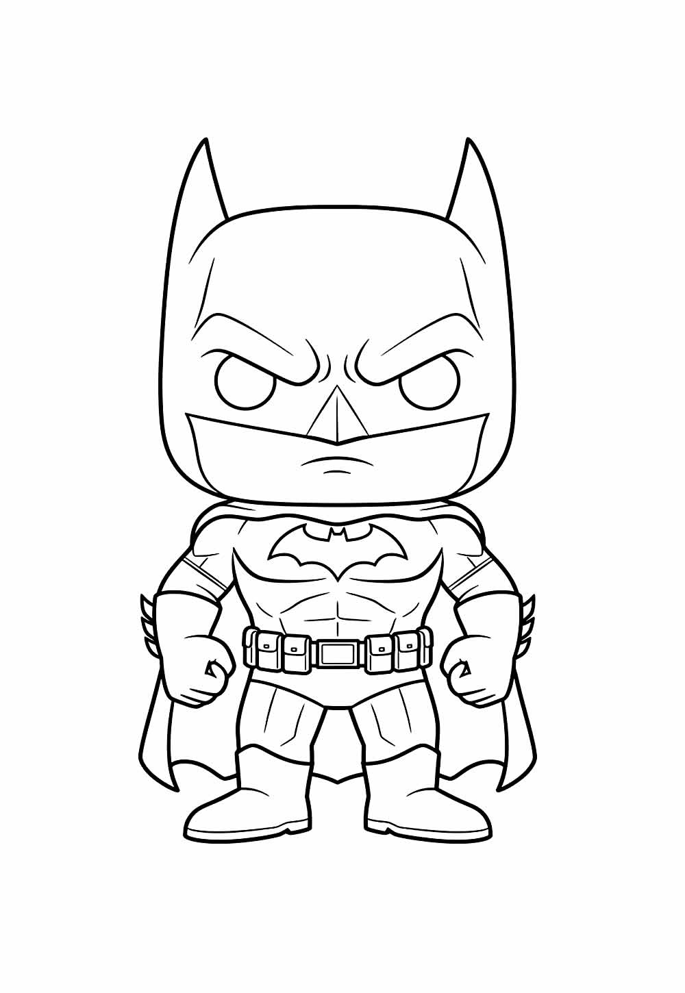 Desenho de Batman Baby para pintar