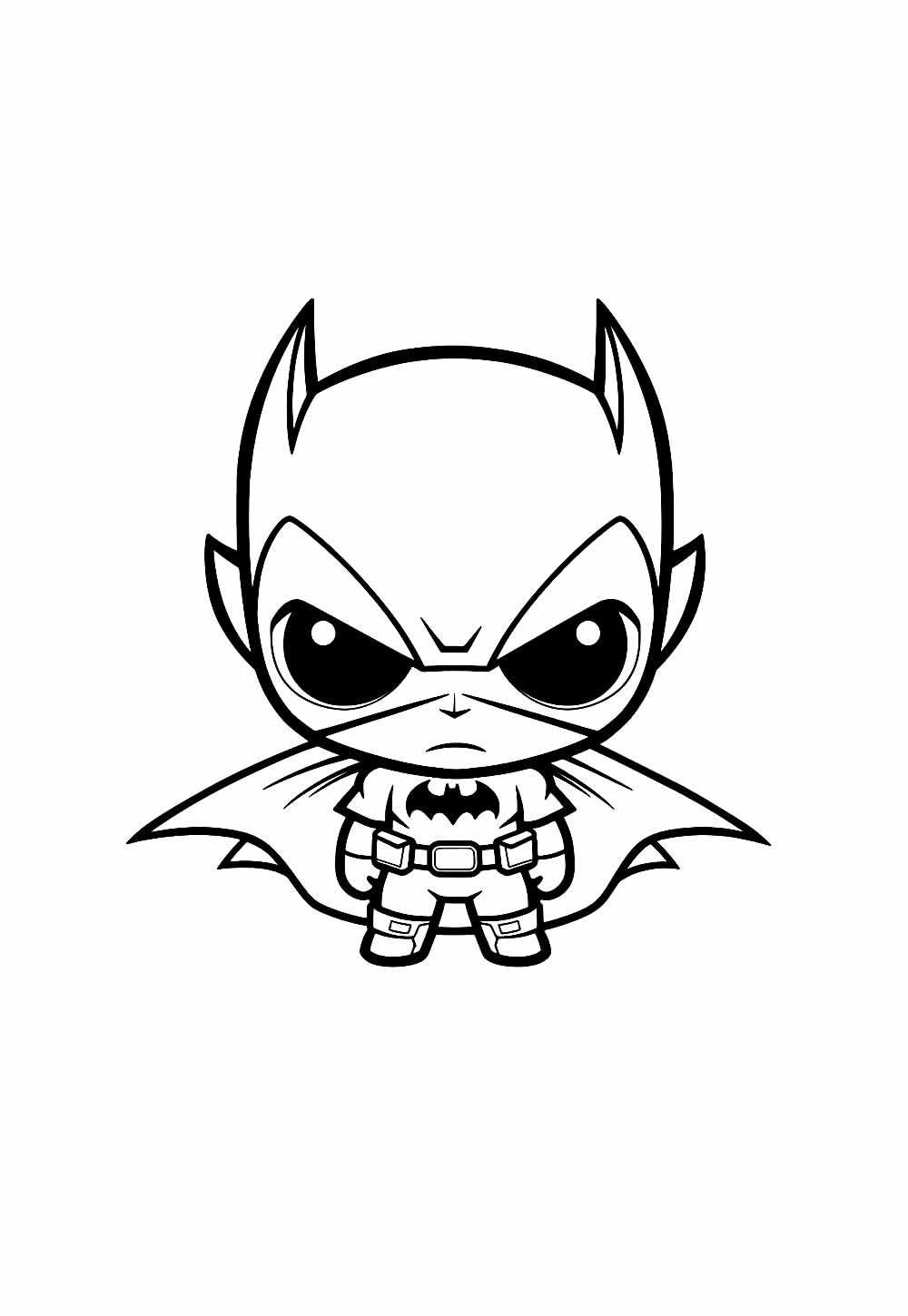 Batman Baby para colorir e pintar