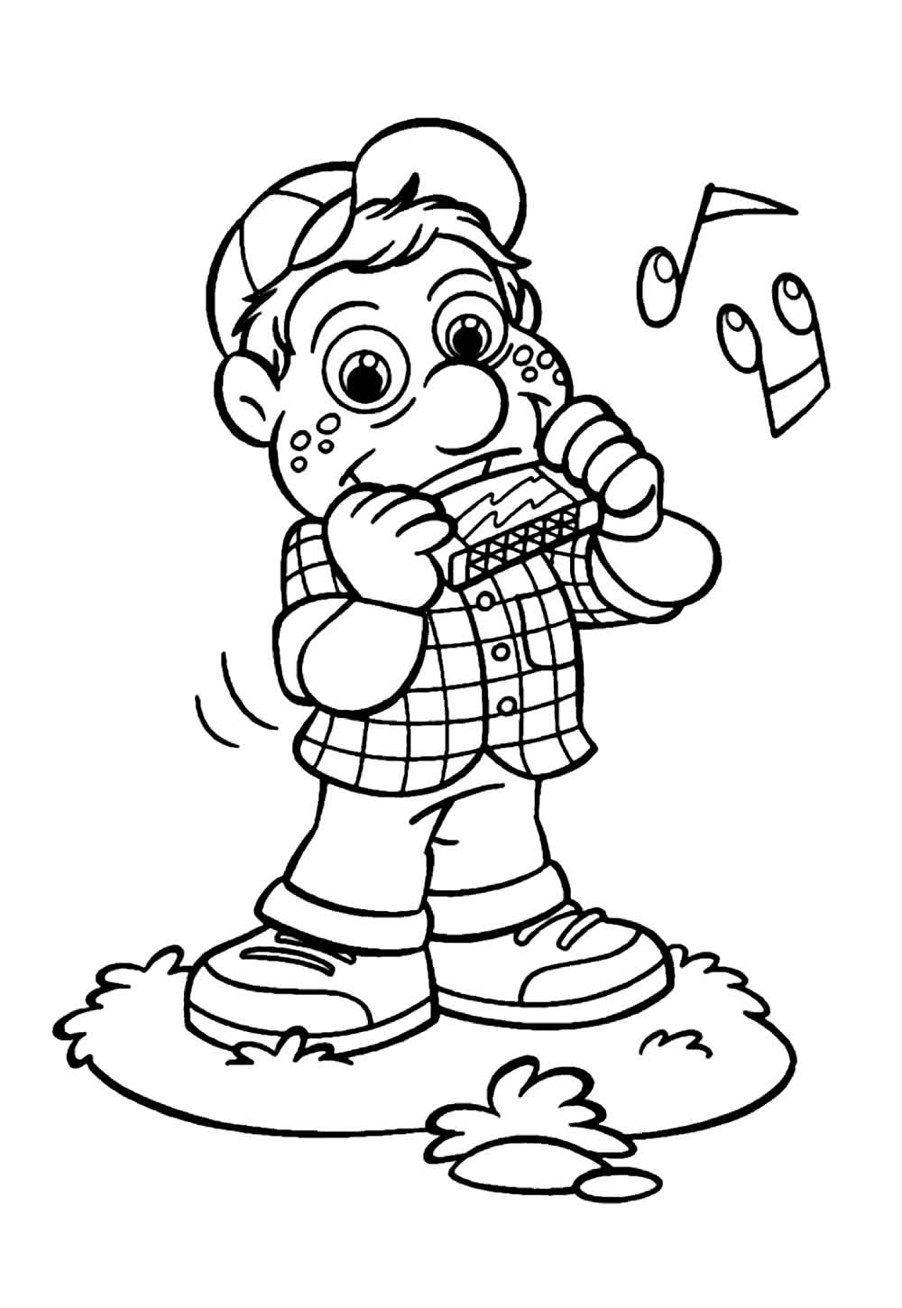 Desenho de Cocoricó para colorir