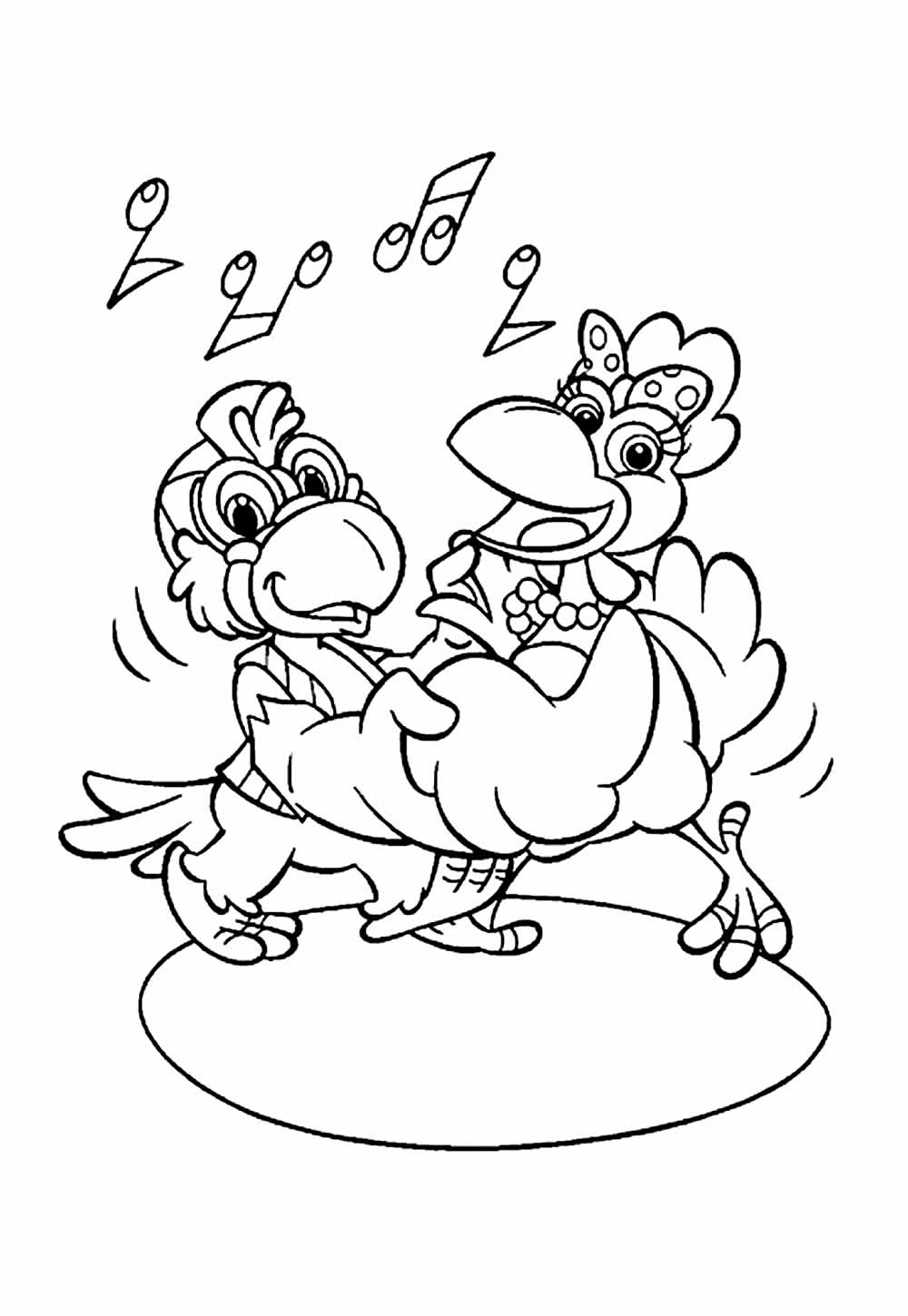 Desenho de Cocoricó para imprimir