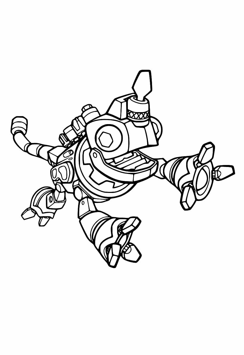 Desenho de Dinotrux para pintar