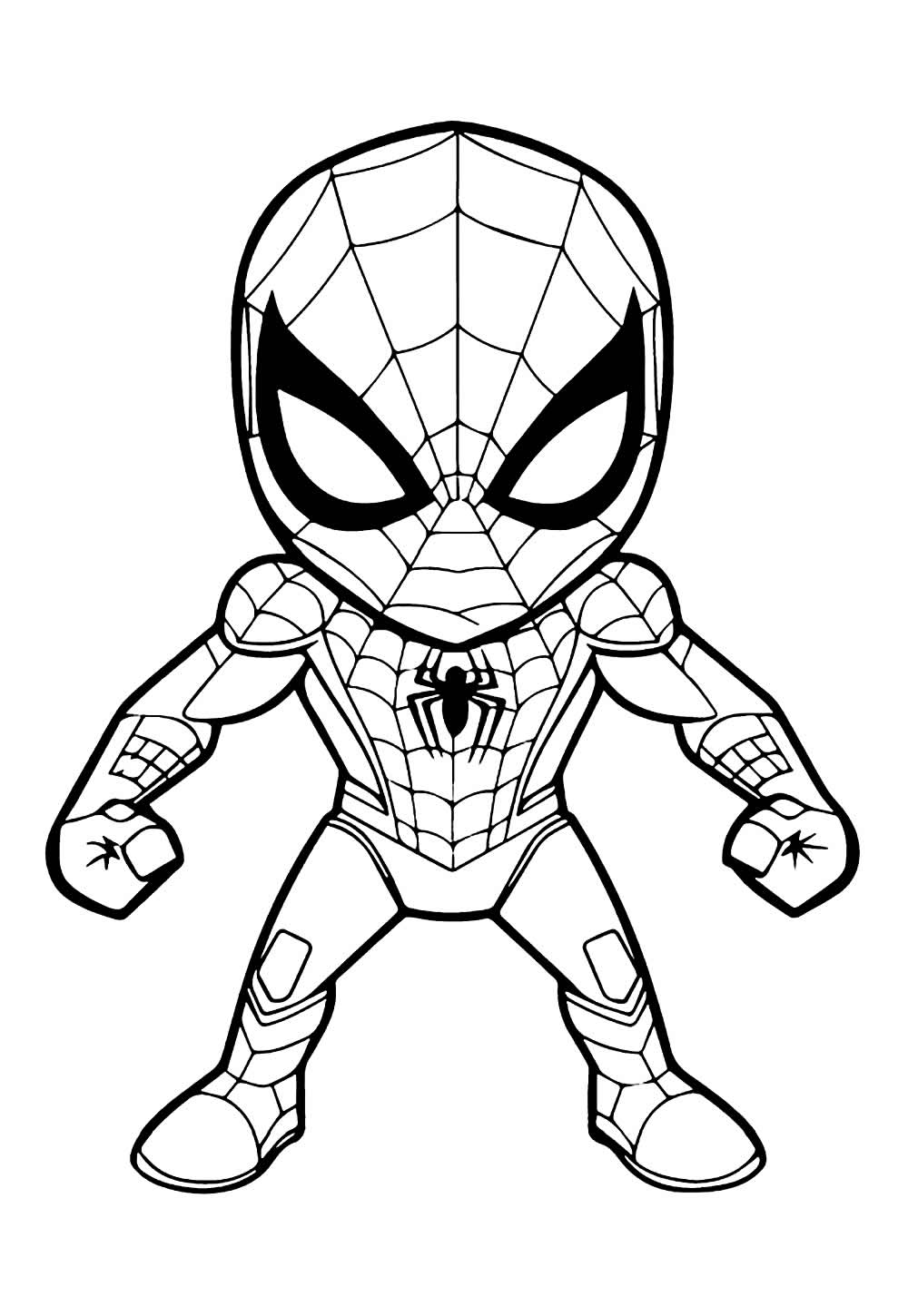 Desenho do Homem-Aranha Baby