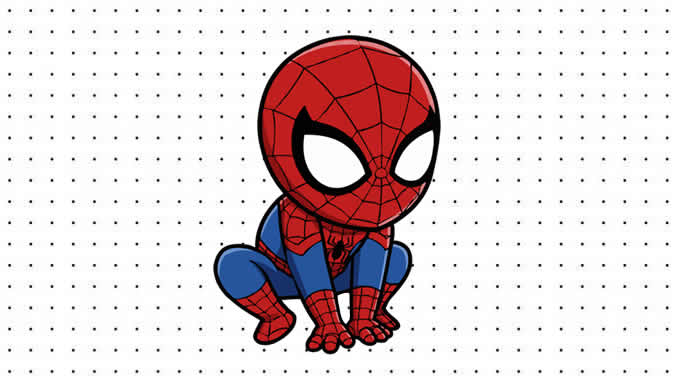 Desenhos do Homem-Aranha Baby para colorir