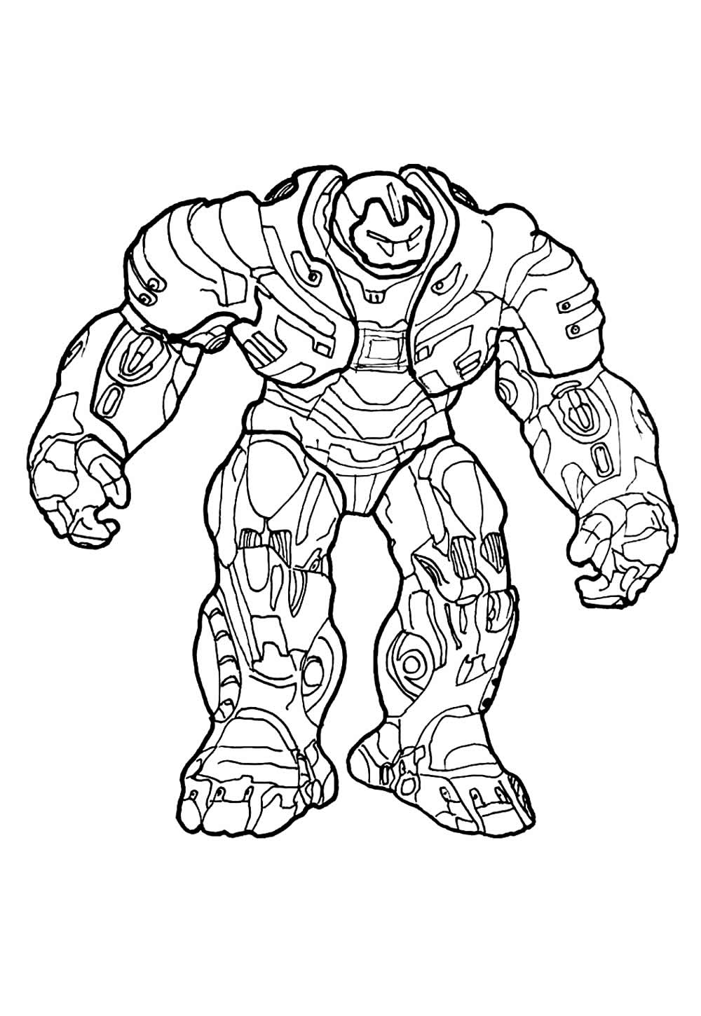 Desenho do Hulkbuster