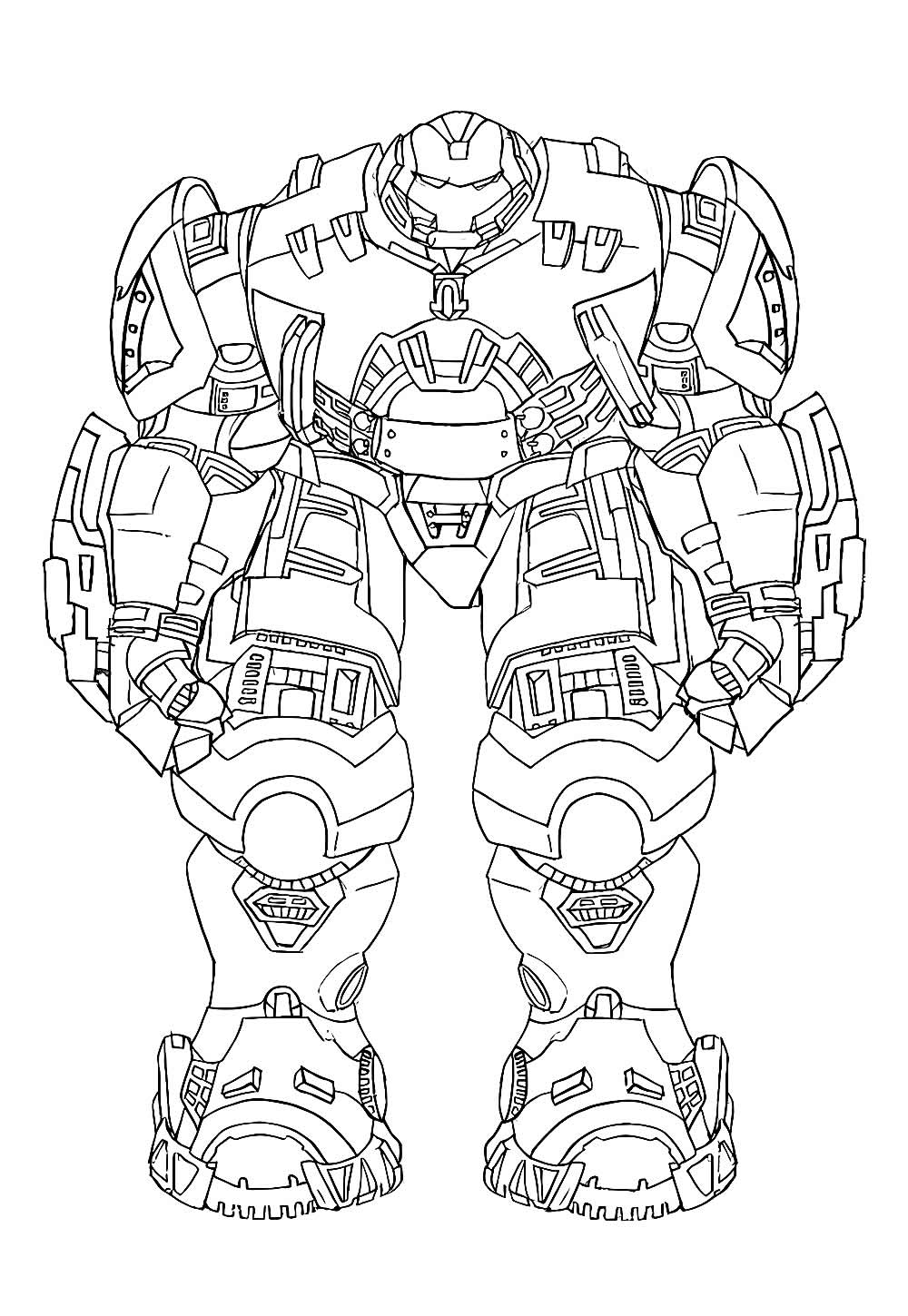Desenho do Hulkbuster