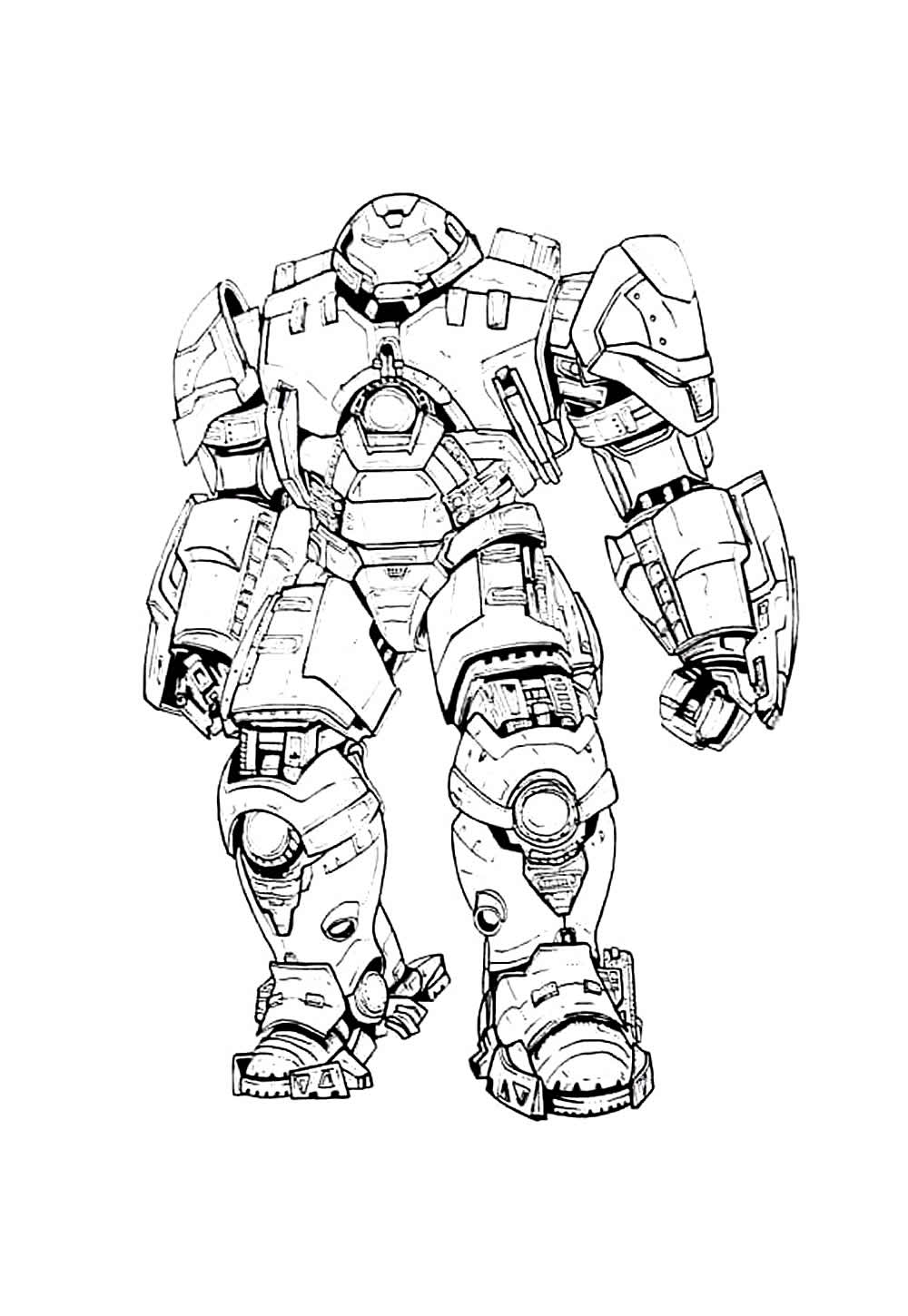 Desenho do Hulkbuster para colorir