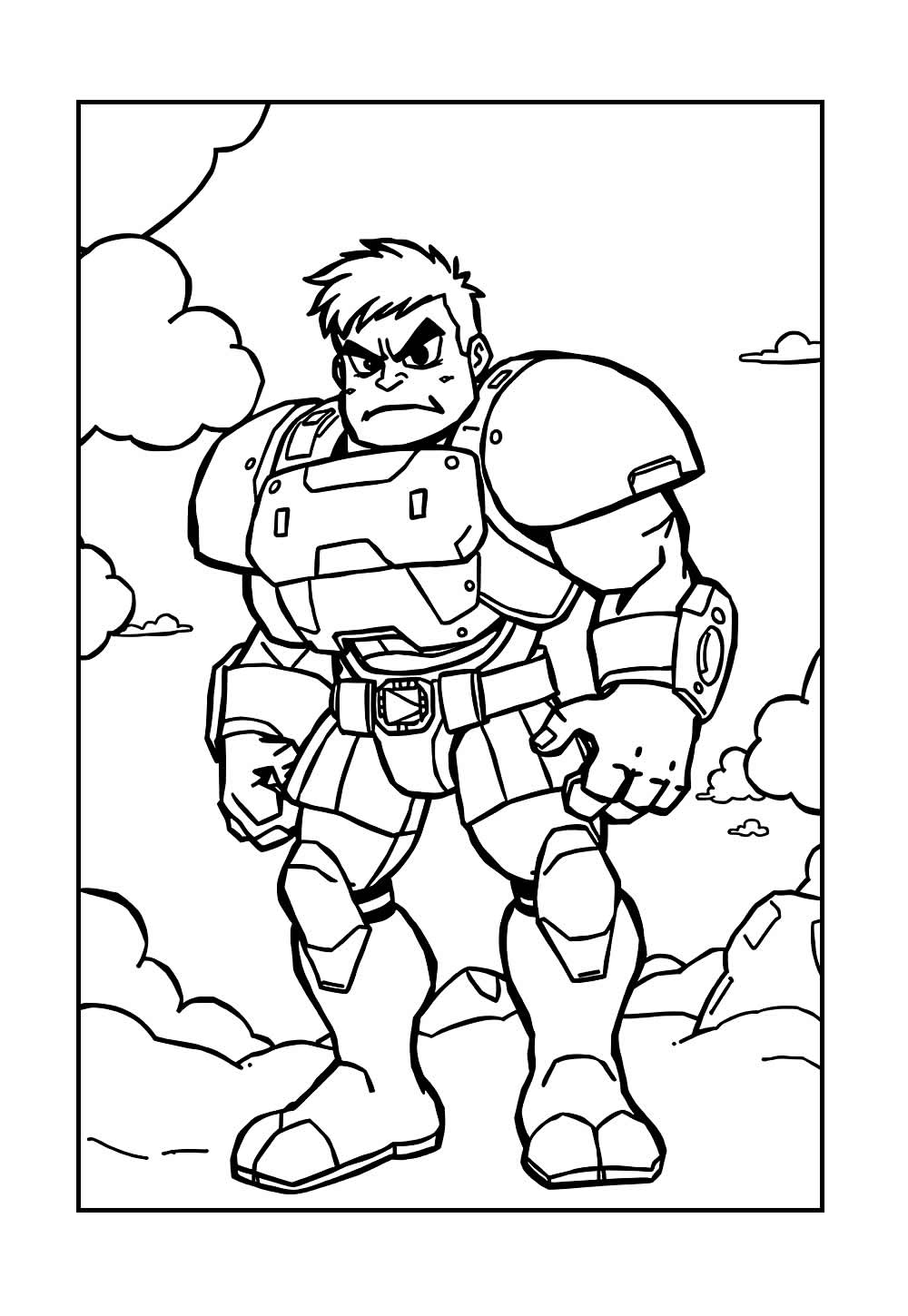 Desenhos do Hulkbuster para colorir