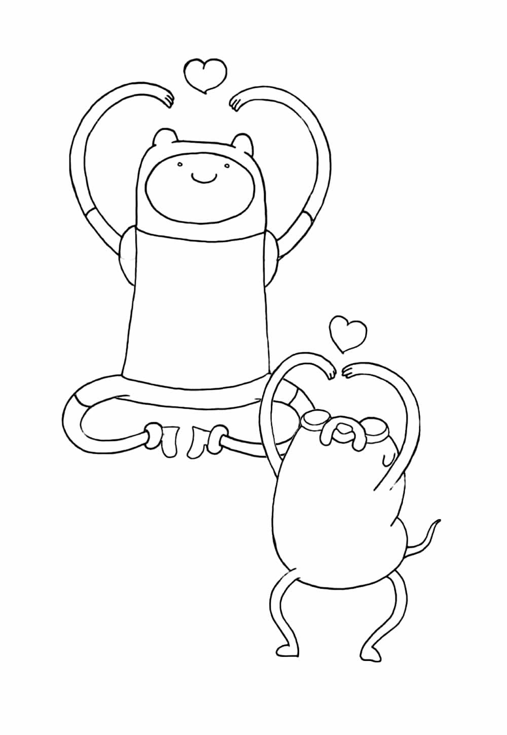 Desenhos de Finn e Jake