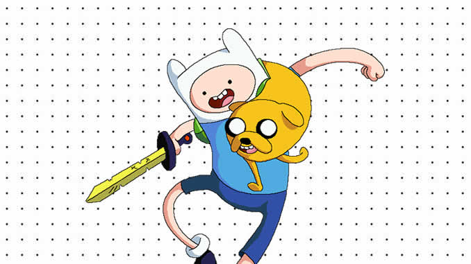 Desenhos de Finn e Jake para colorir