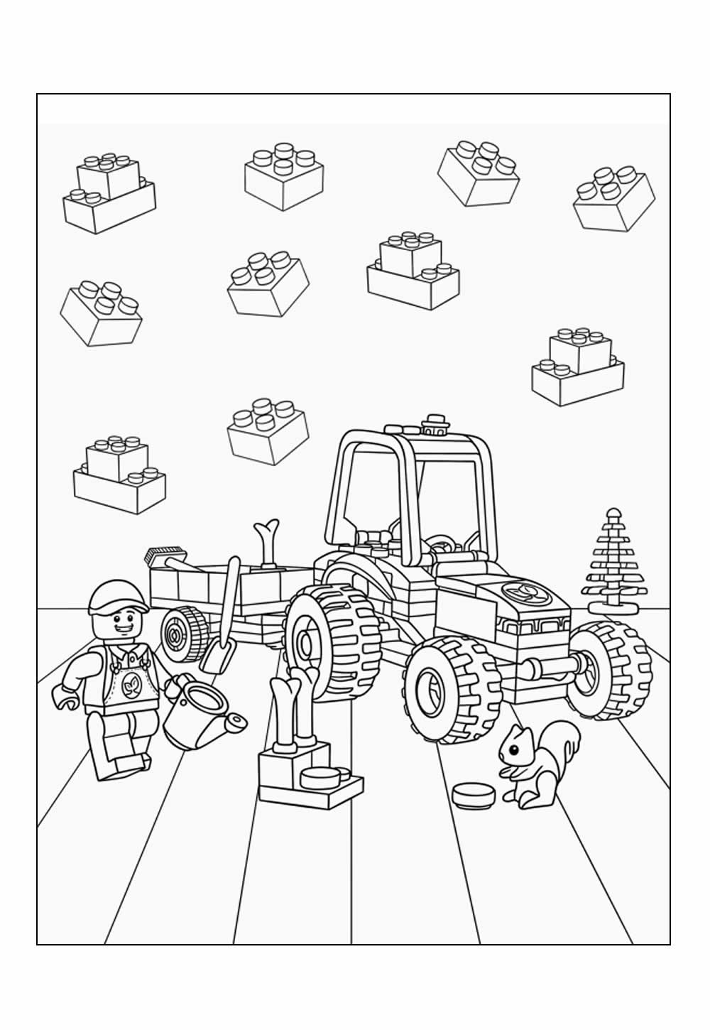 Desenho de Lego Aventuras na Cidade