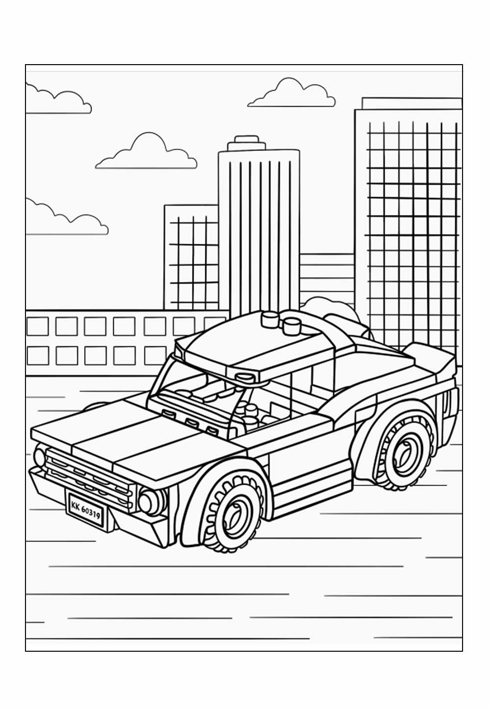 Desenho de Lego Aventuras na Cidade para colorir