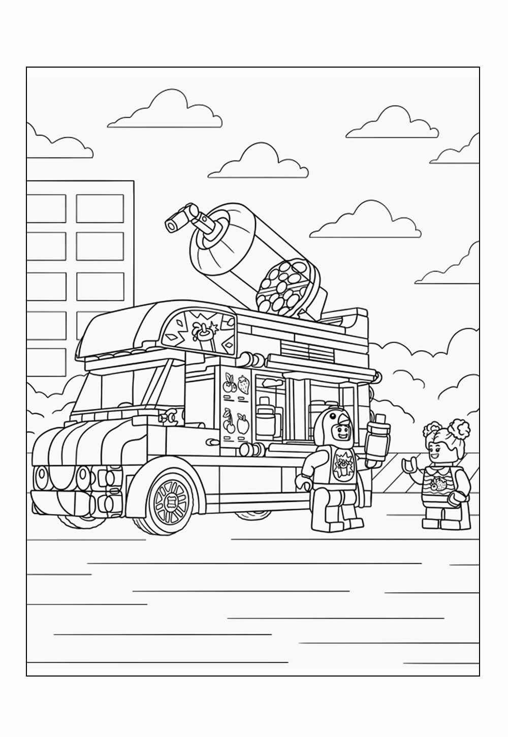 Lego Aventuras na Cidade para pintar