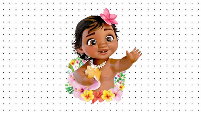 Desenhos da Moana Baby para colorir