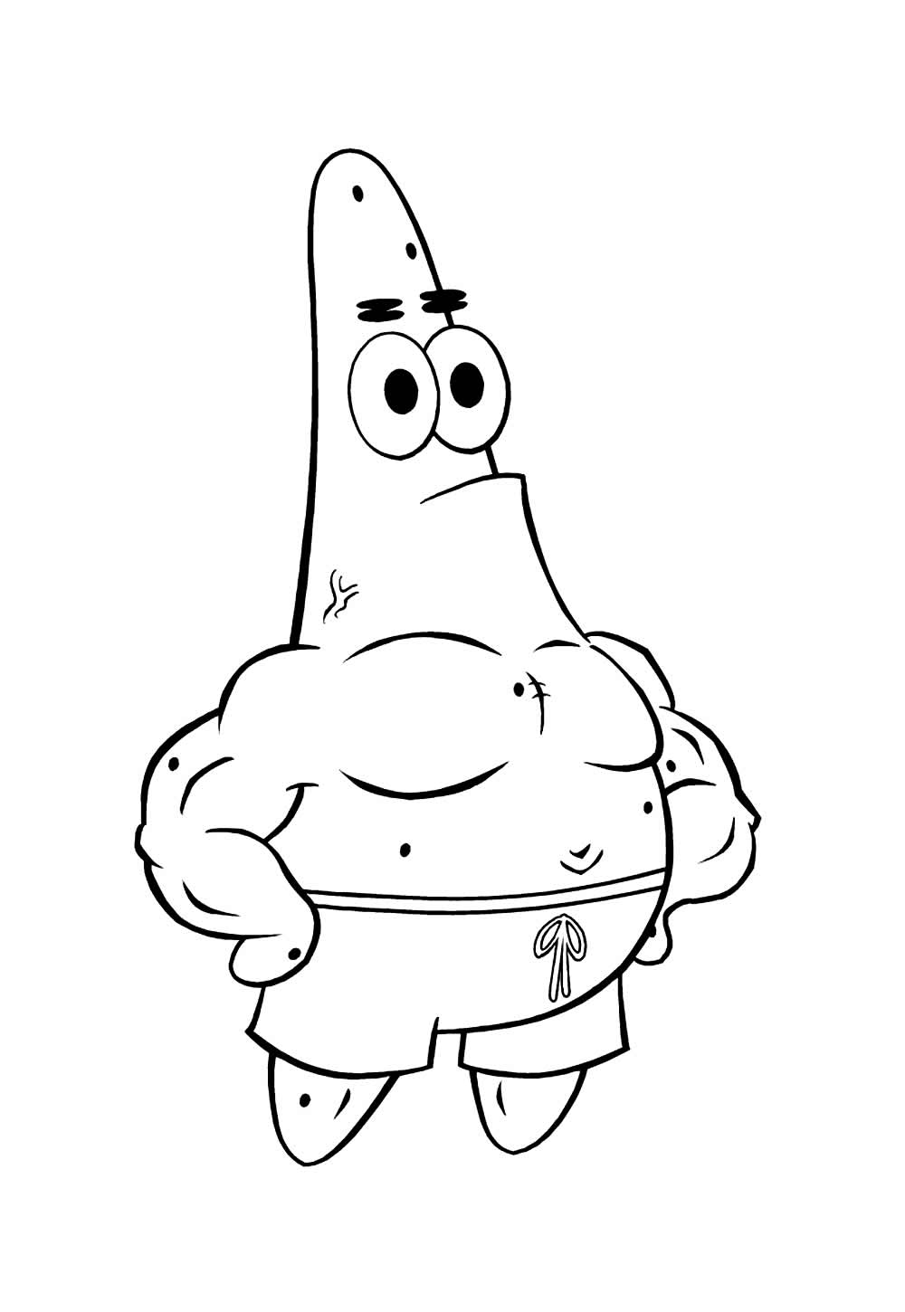 Desenho de O Show do Patrick Estrela para colorir