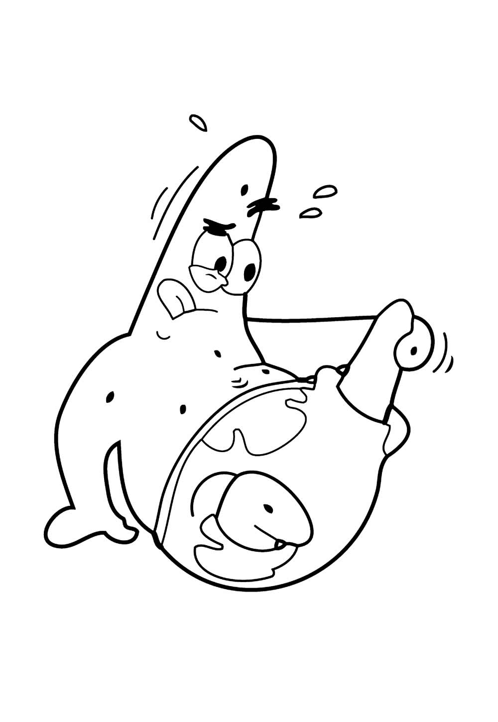 Desenho de O Show do Patrick Estrela para colorir